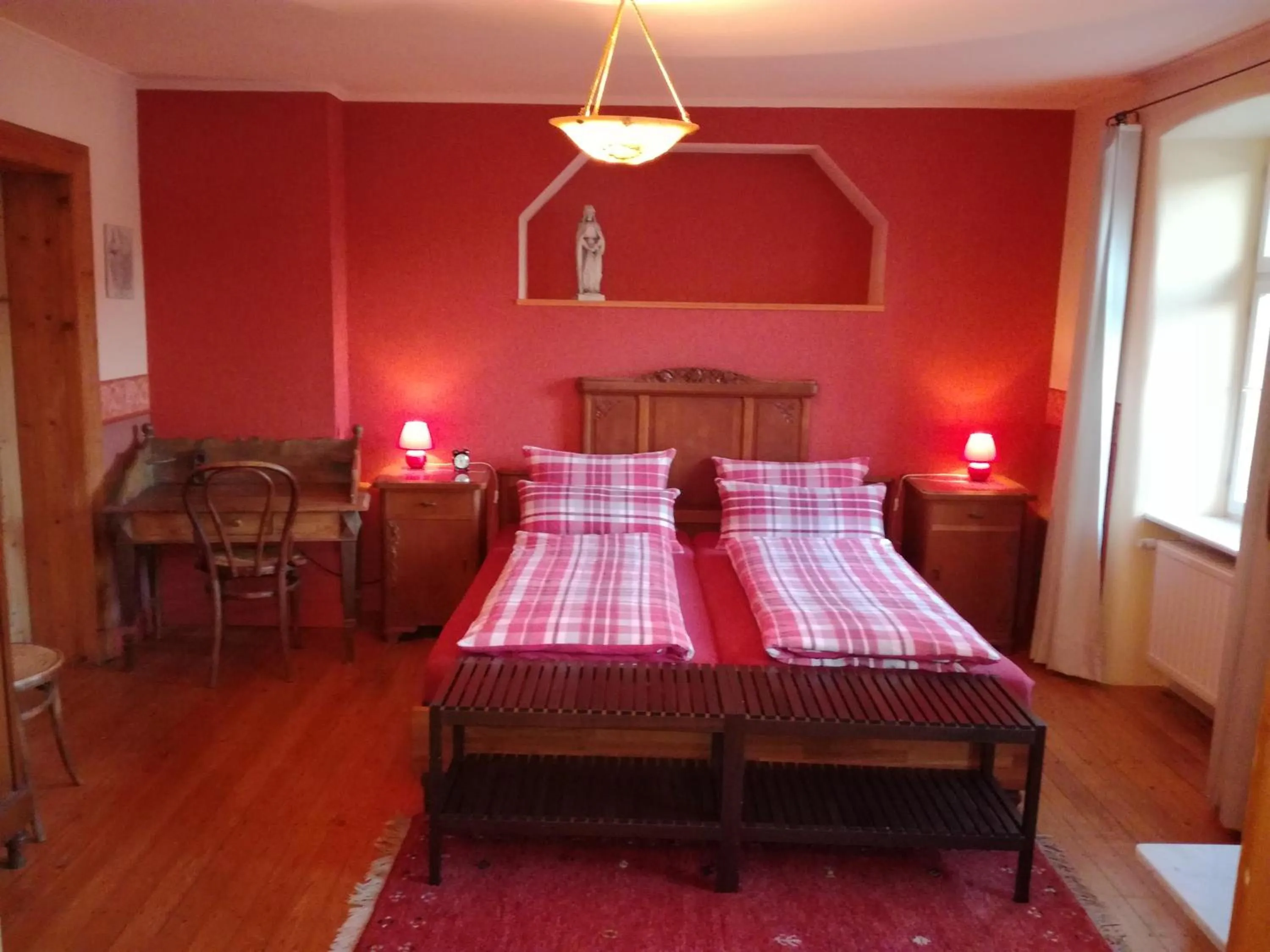 Bed in Ferienwohnungen Bistro Tebecks