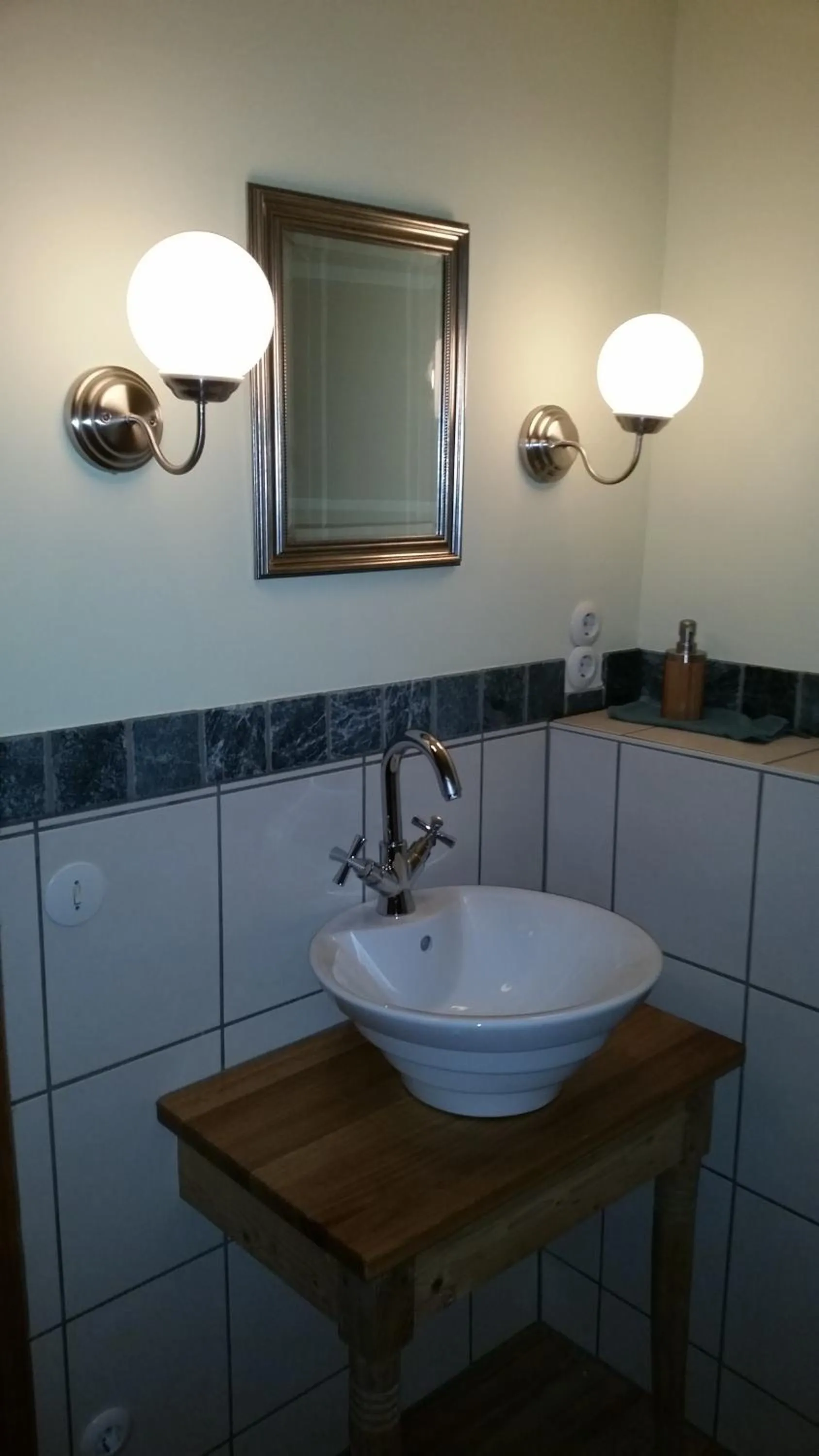 Shower in Ferienwohnungen Bistro Tebecks