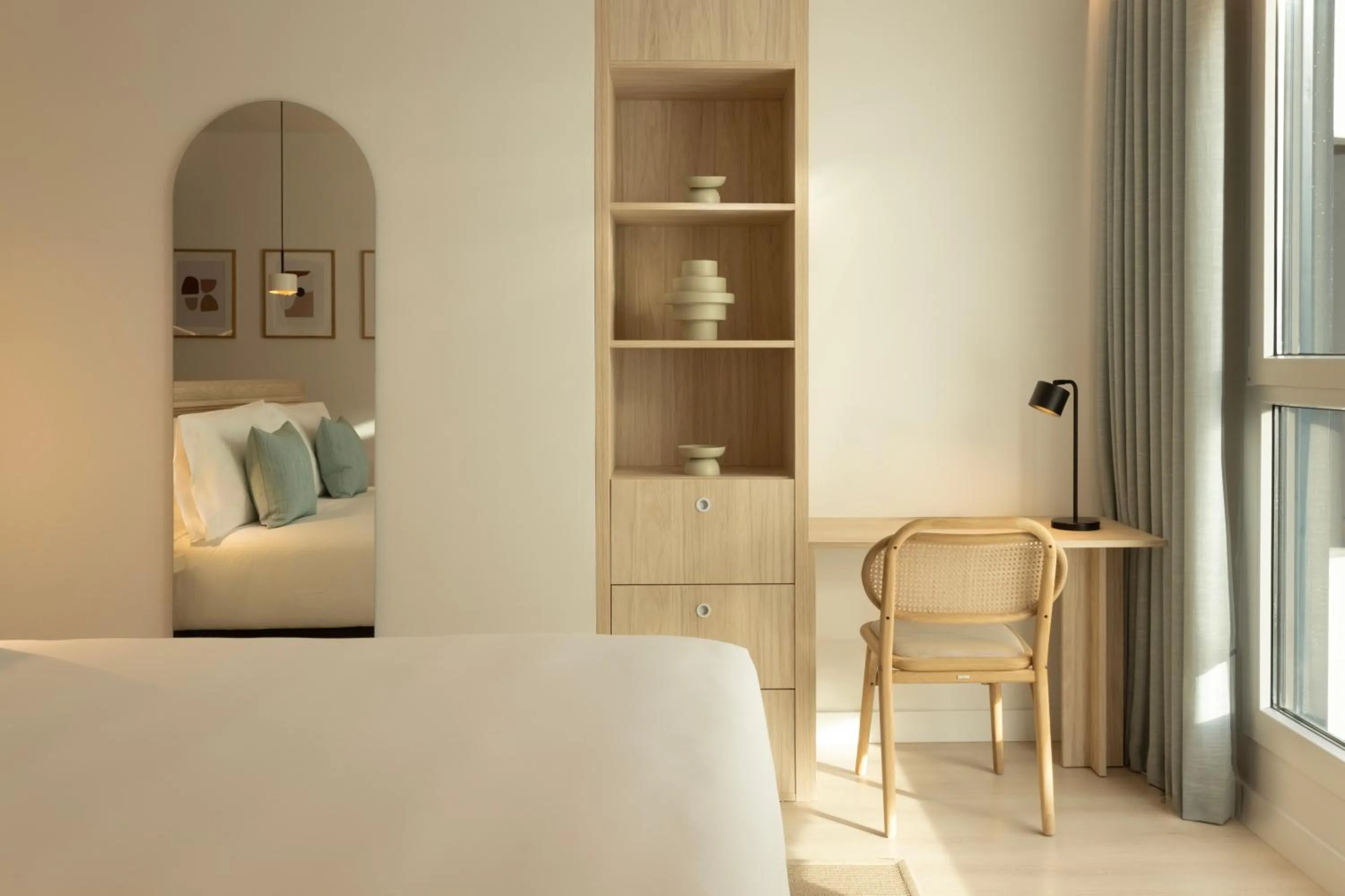 Seating area, Bed in Staybridge Suites & Apartments Malaga by IHG