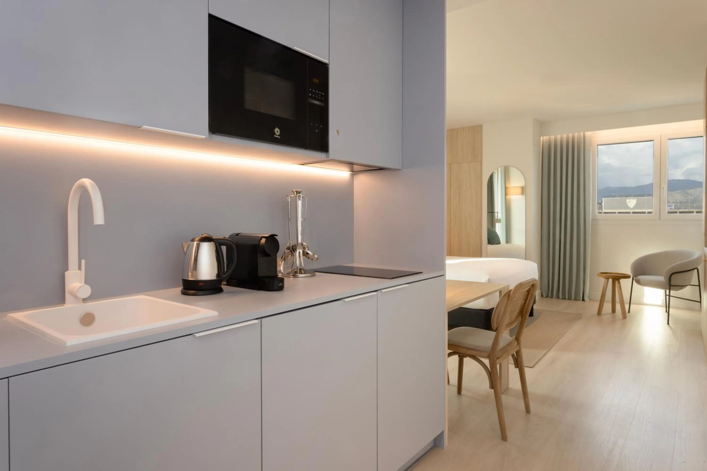 Kitchen or kitchenette in Staybridge Suites & Apartments Malaga by IHG