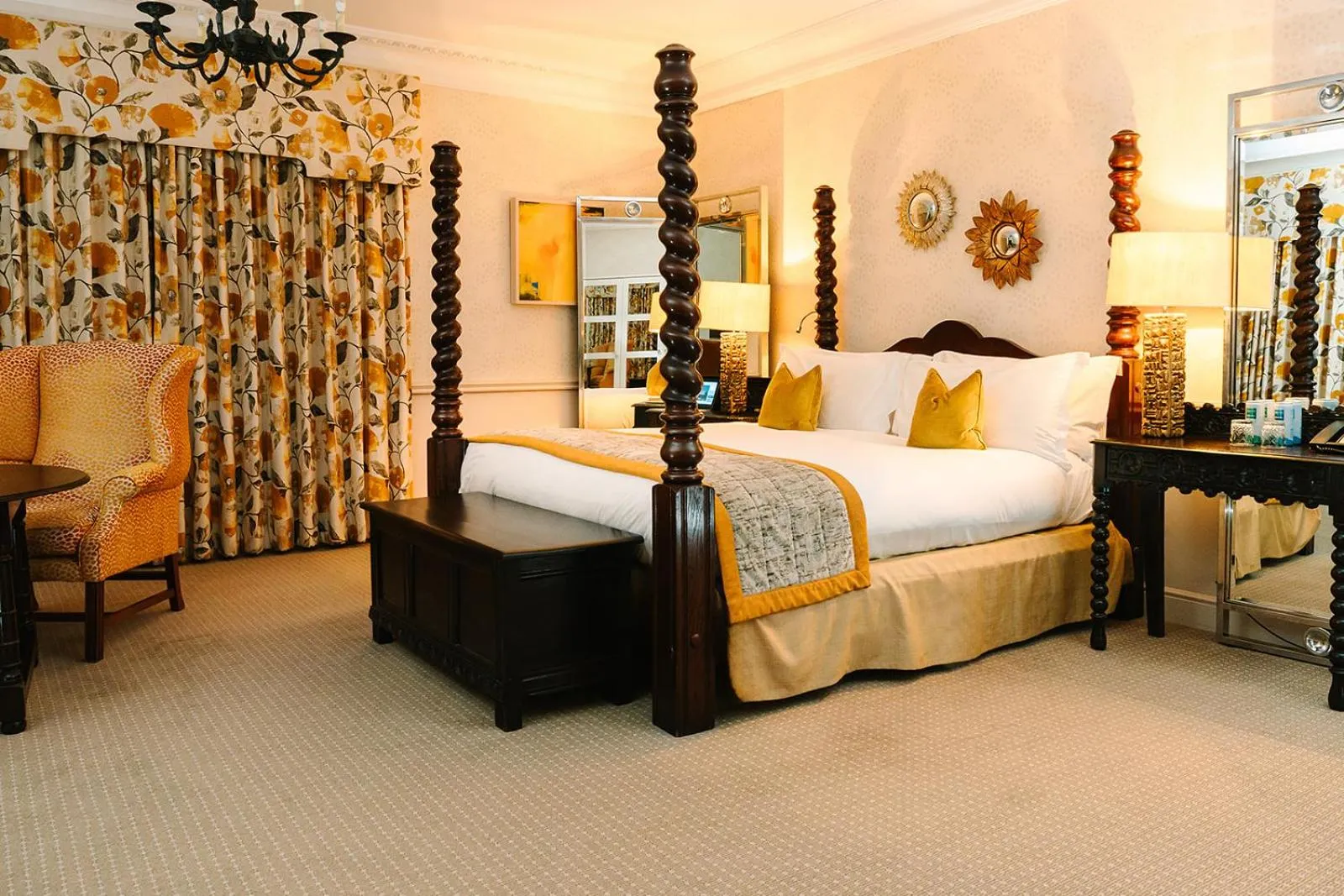 Bed in Pennyhill Park Hotel and Spa