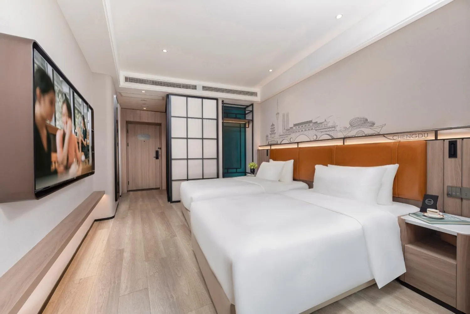 Bed in Citadines Connect East Chengdu