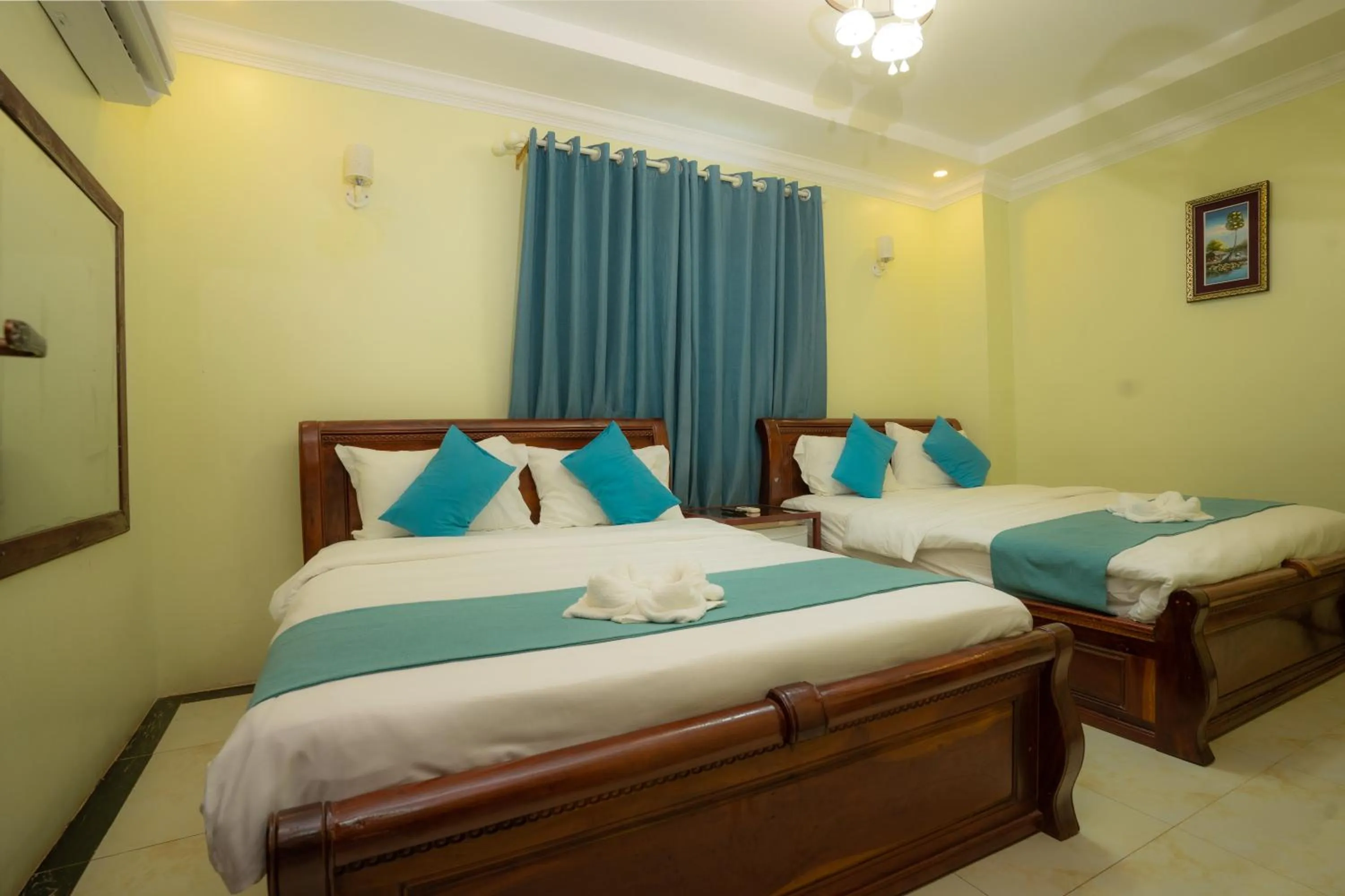 Bed in AHHA Boutique Kampot