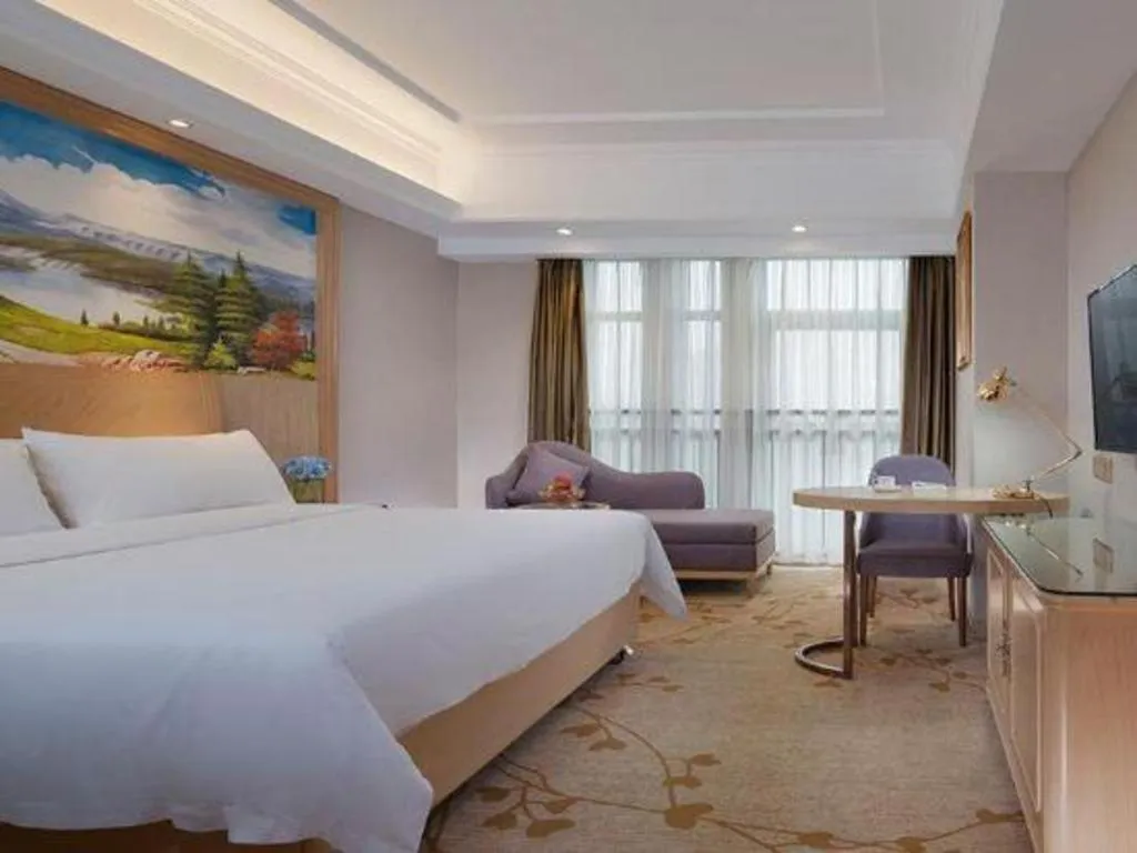 Bed in Vienna Hotel Chongqing Yongchuan High-Speed Railway Station Xinglong Lake