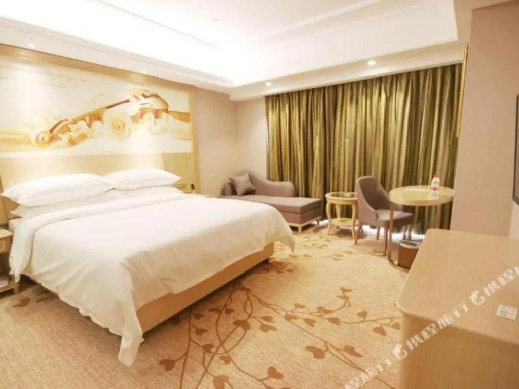 Bed in Vienna Hotel Chongqing Yongchuan High-Speed Railway Station Xinglong Lake