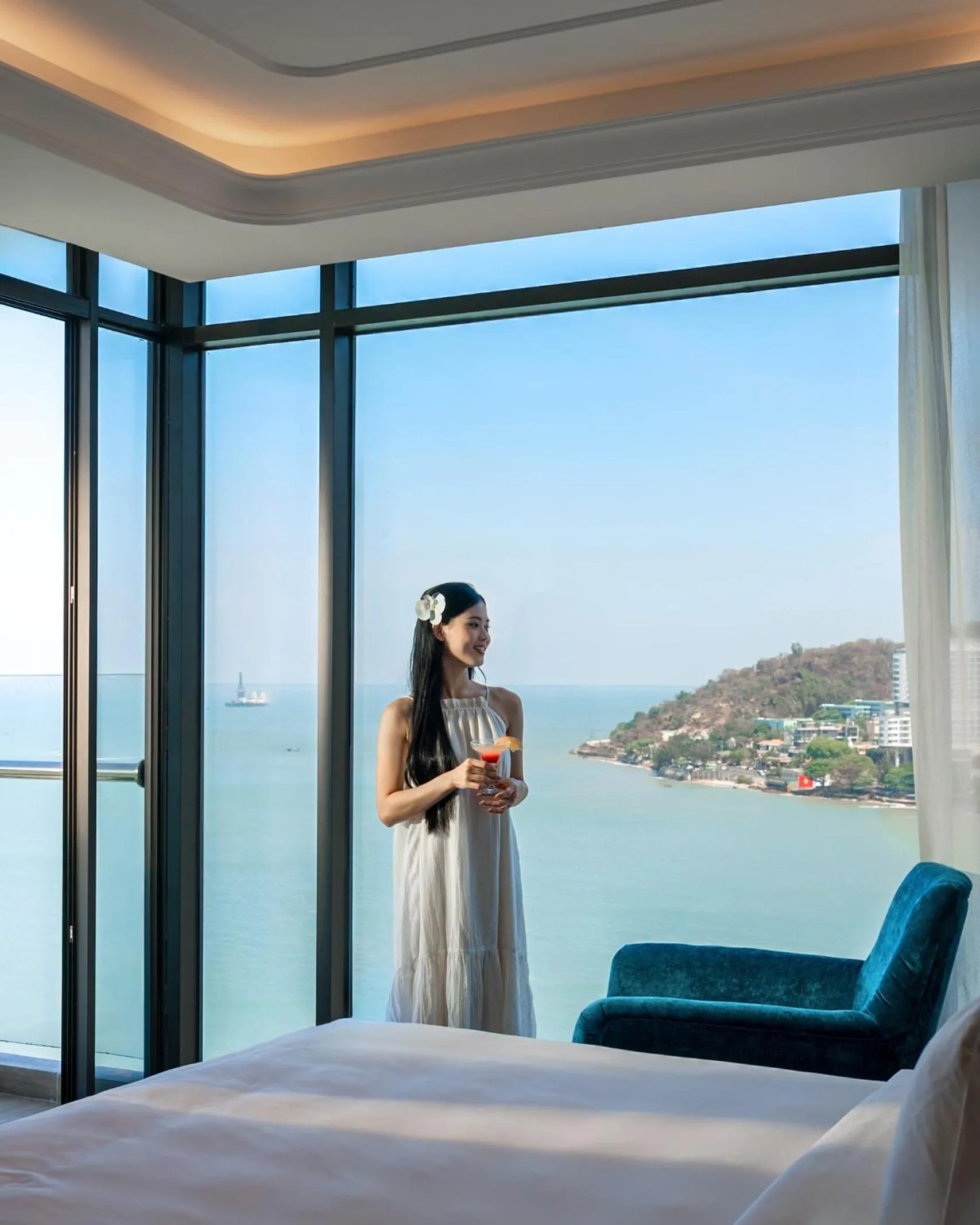 Sea view, Bed in OYSTER BAY HOTEL VUNG TAU