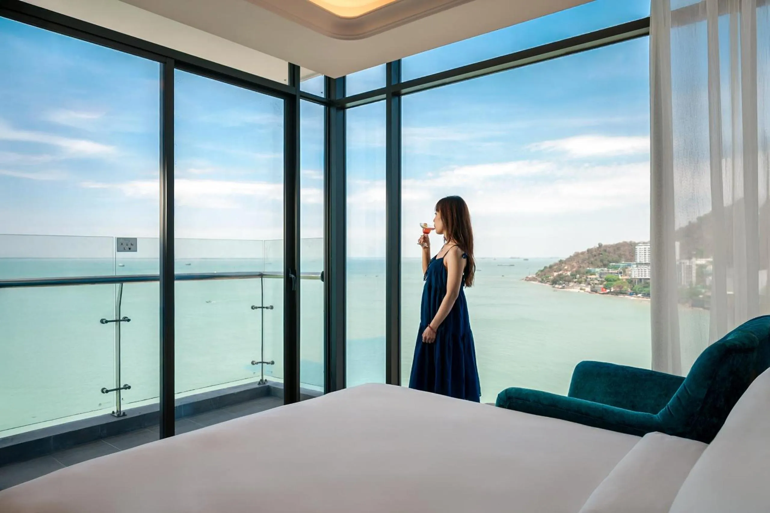 Sea view, Bed in OYSTER BAY HOTEL VUNG TAU