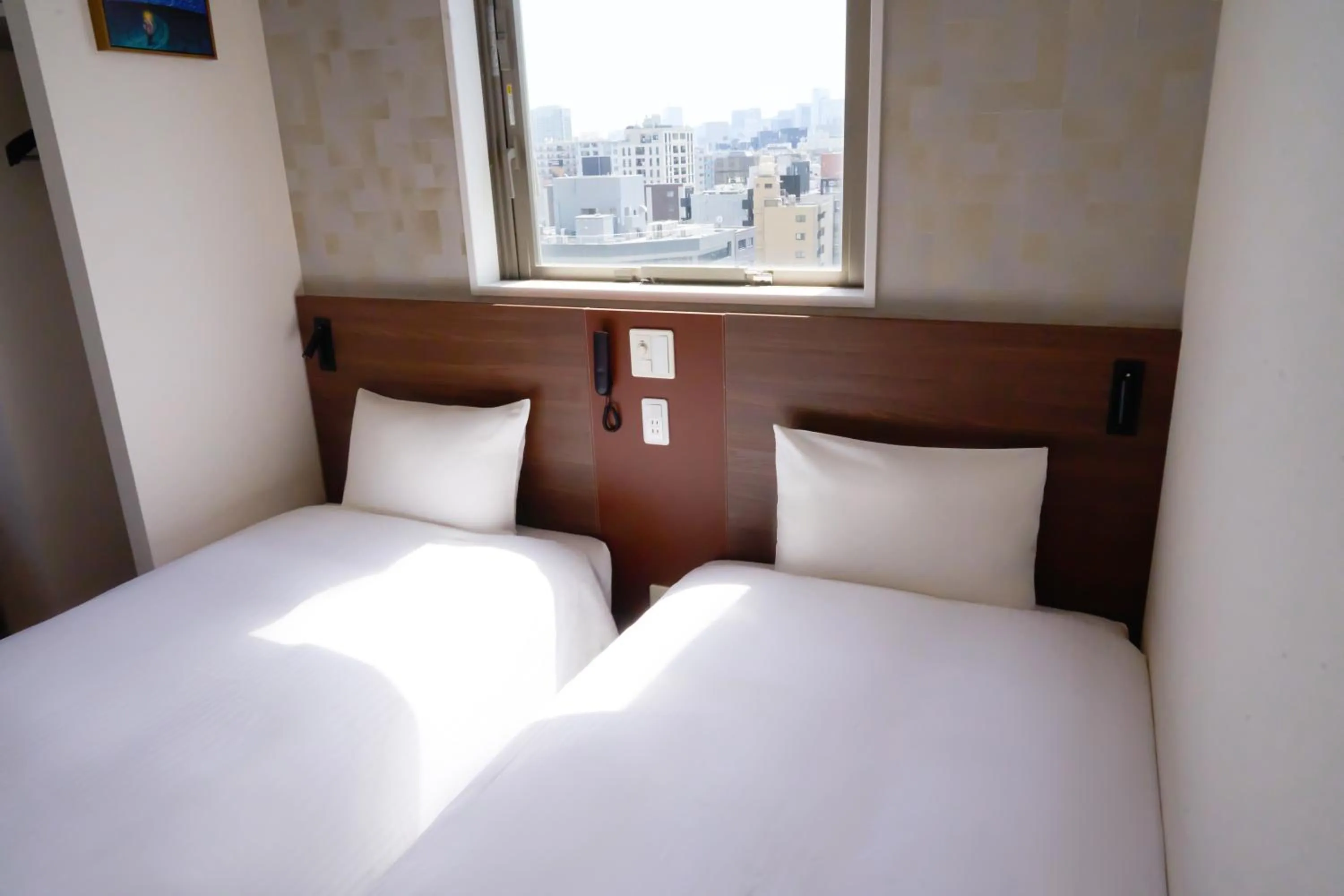 Bedroom, Bed in Nplus HOTEL Tokyo Nihonbashi