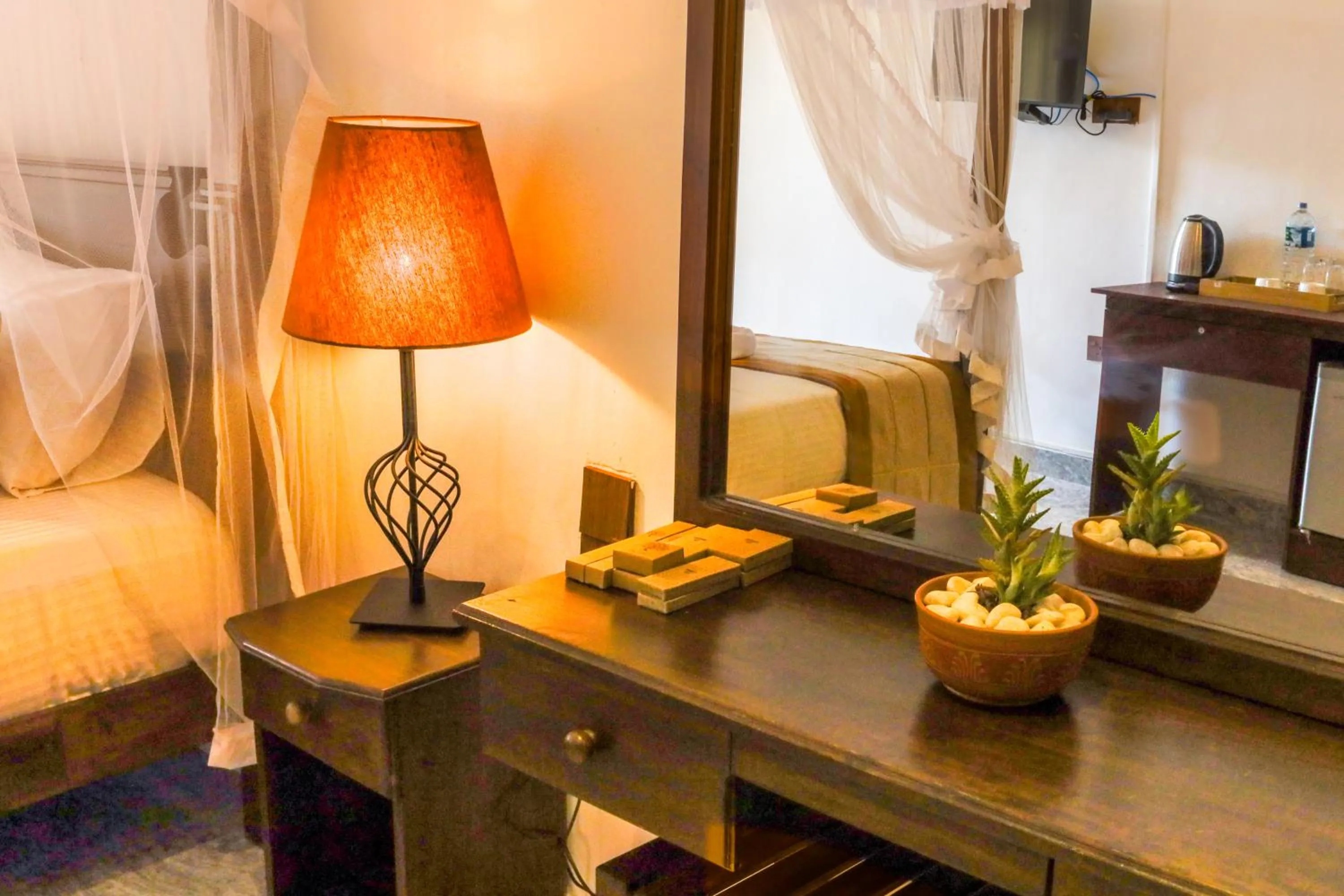 Coffee/tea facilities, Bed in Elysia Sigiriya Hotel