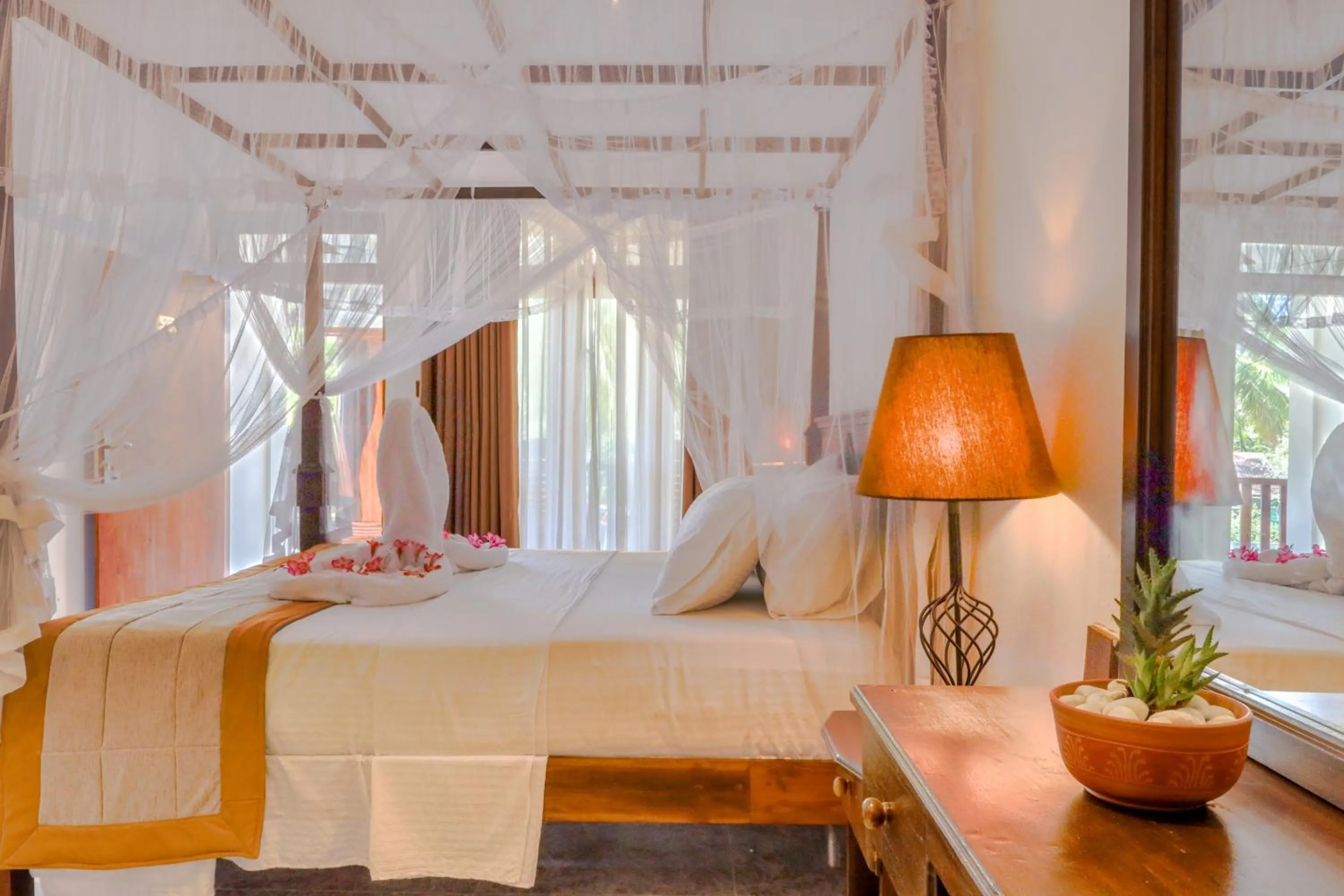 Bed in Elysia Sigiriya Hotel