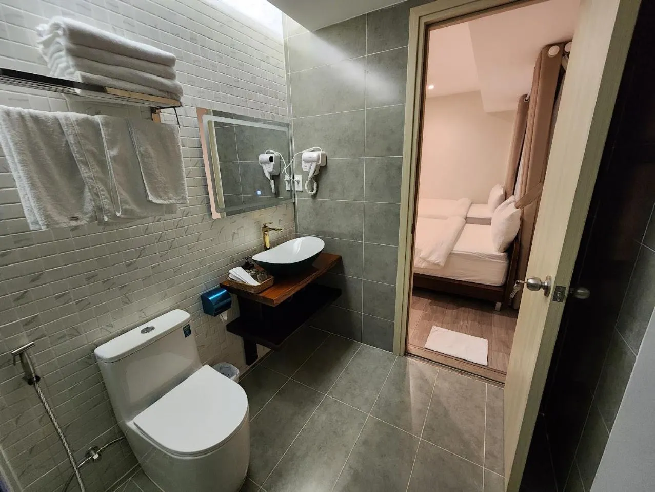 Toilet in LHASA HOTEL - Central hotel in Dalat