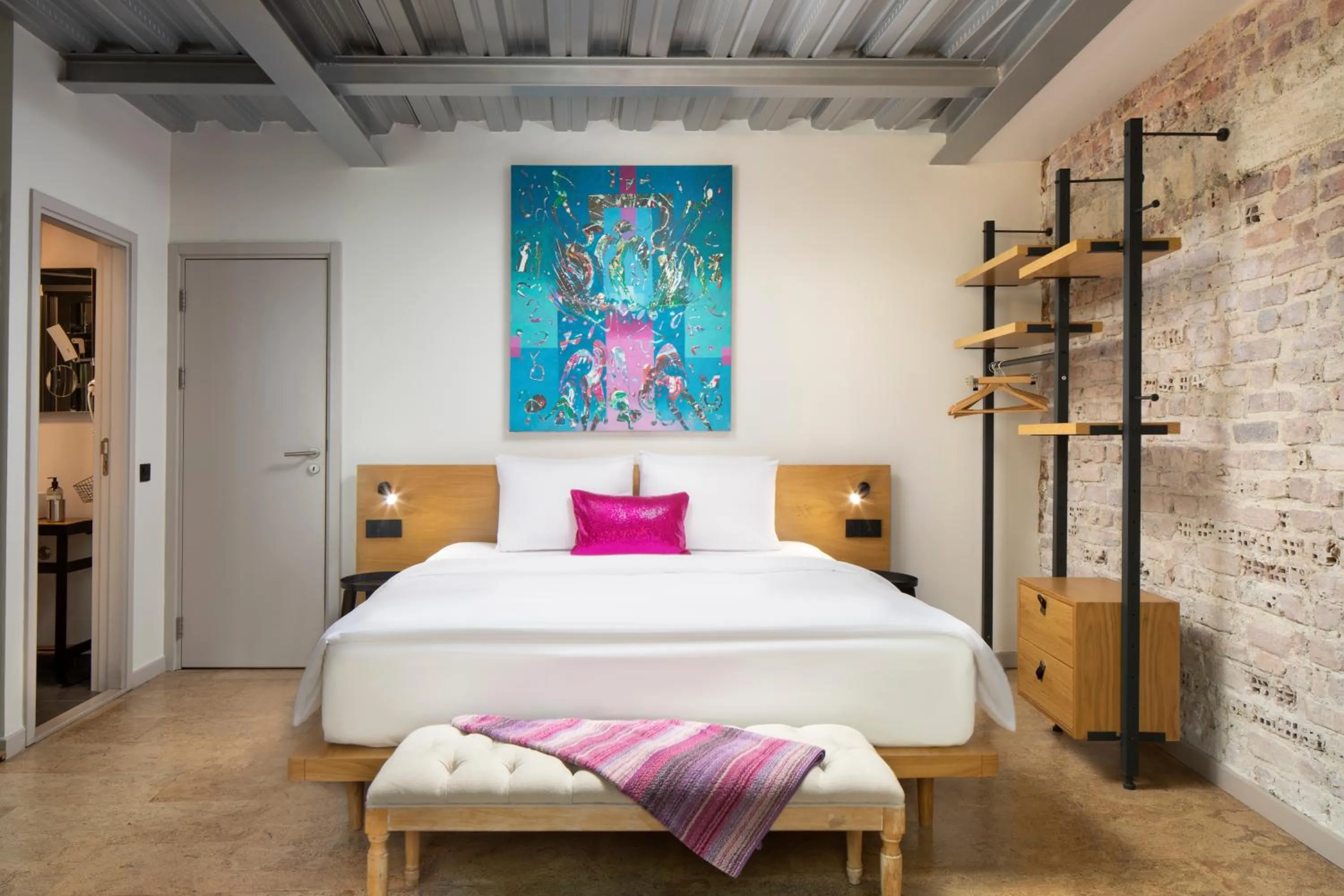 Bed in Hammamhane Hotel