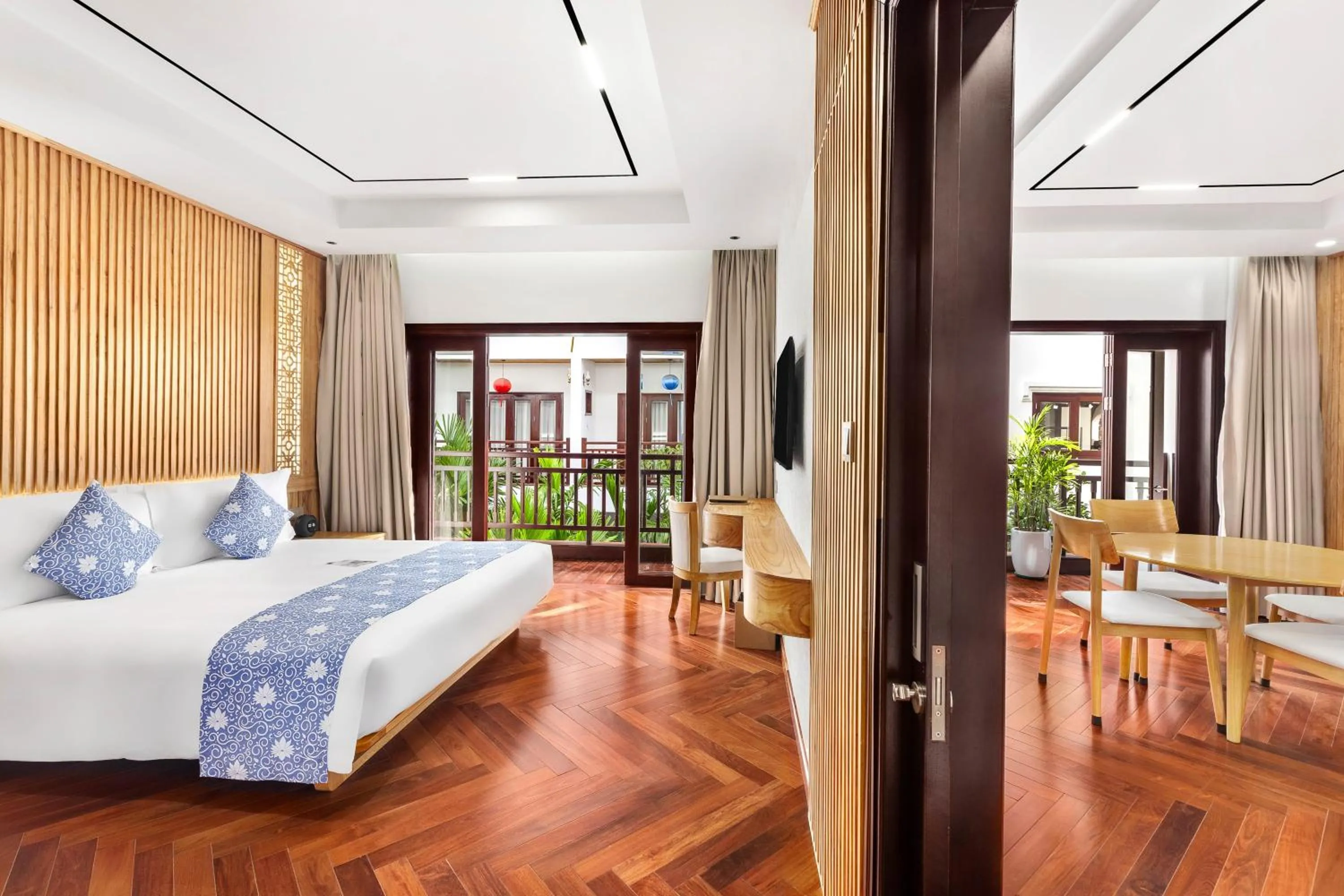 Bed in Wafaifo Resort Hoi An