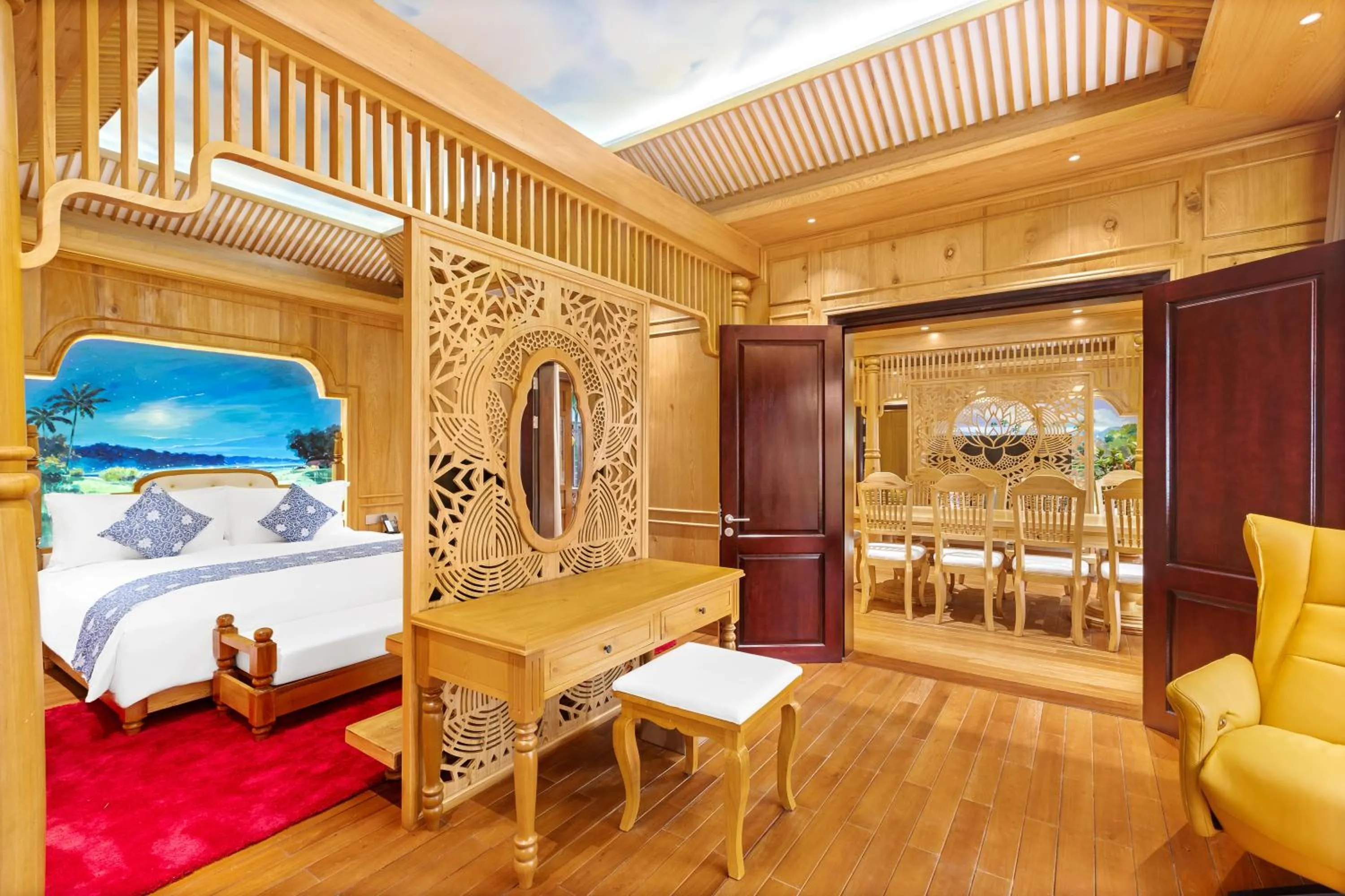 Bed in Wafaifo Resort Hoi An