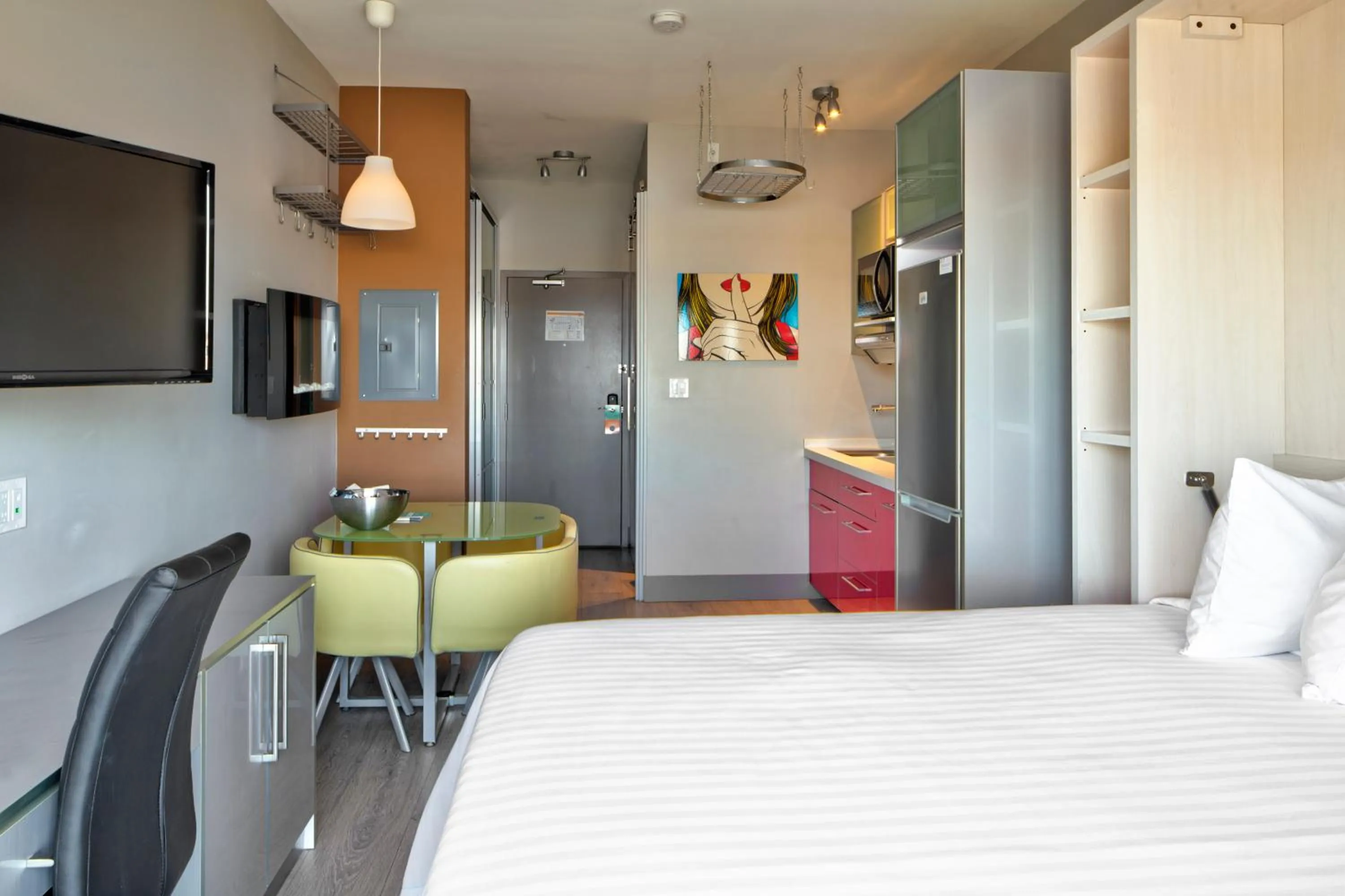 Bed in Micro Boutique Living Wolfville