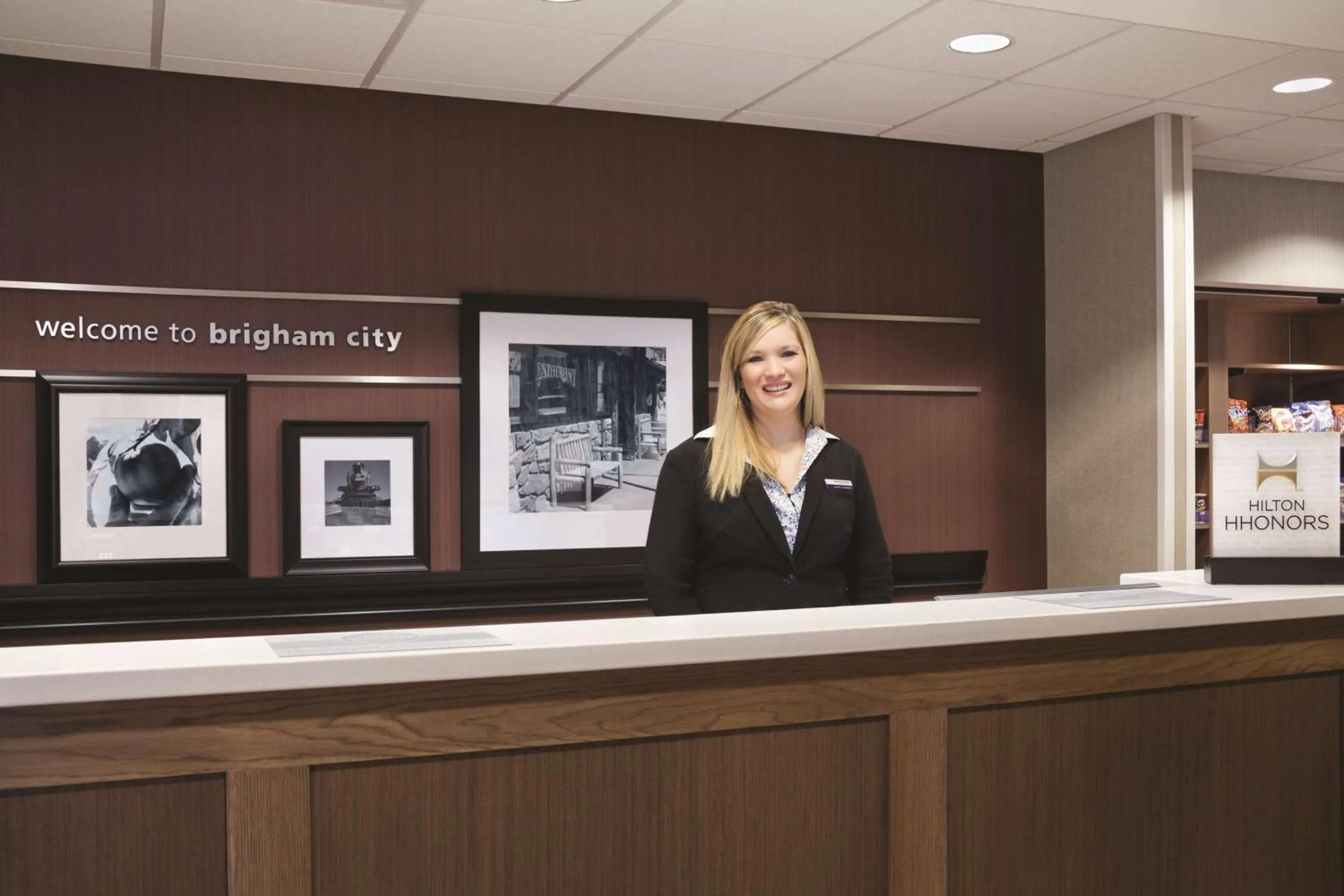 Lobby or reception in Hampton Inn Brigham City