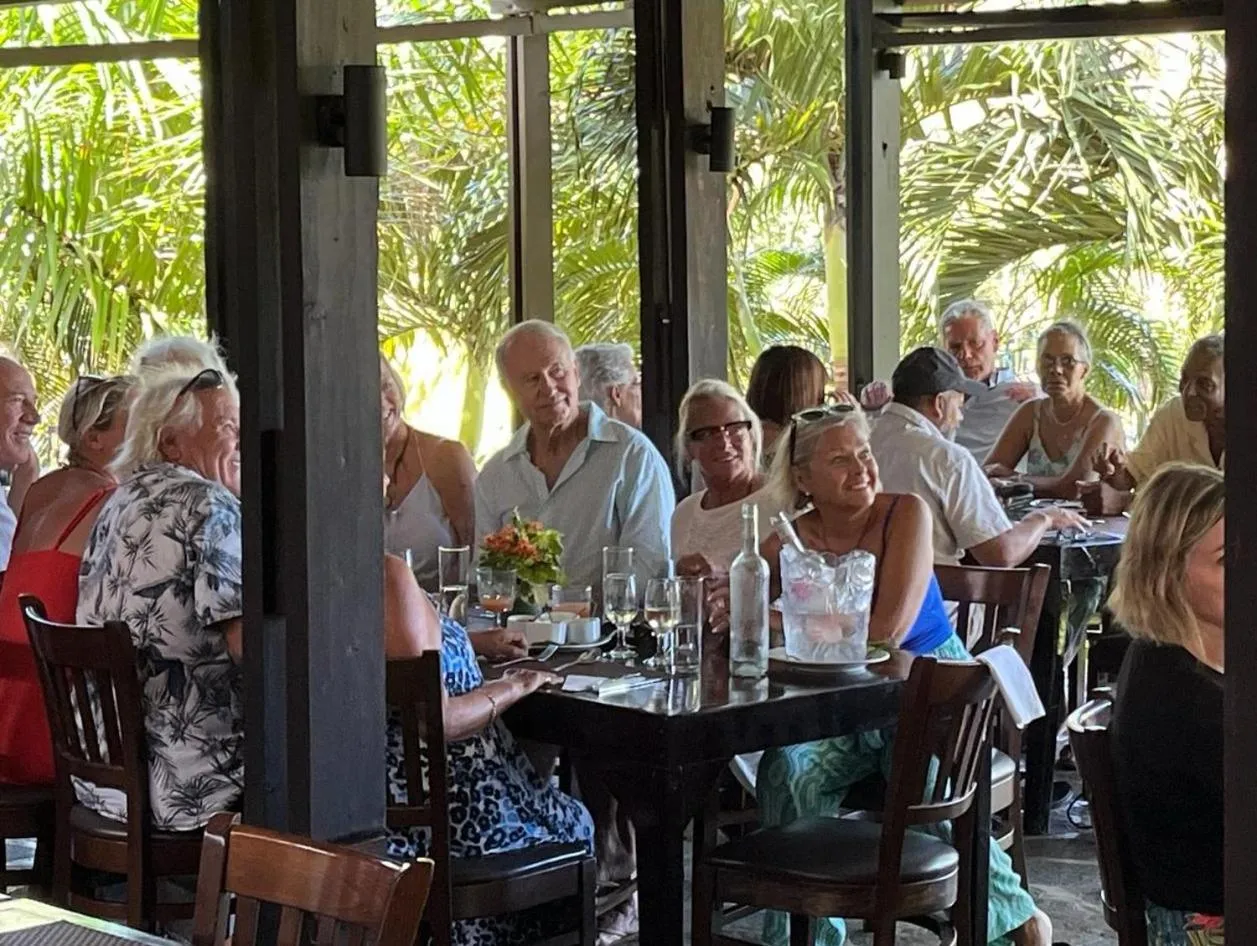 group of guests in Firefly Estate Bequia