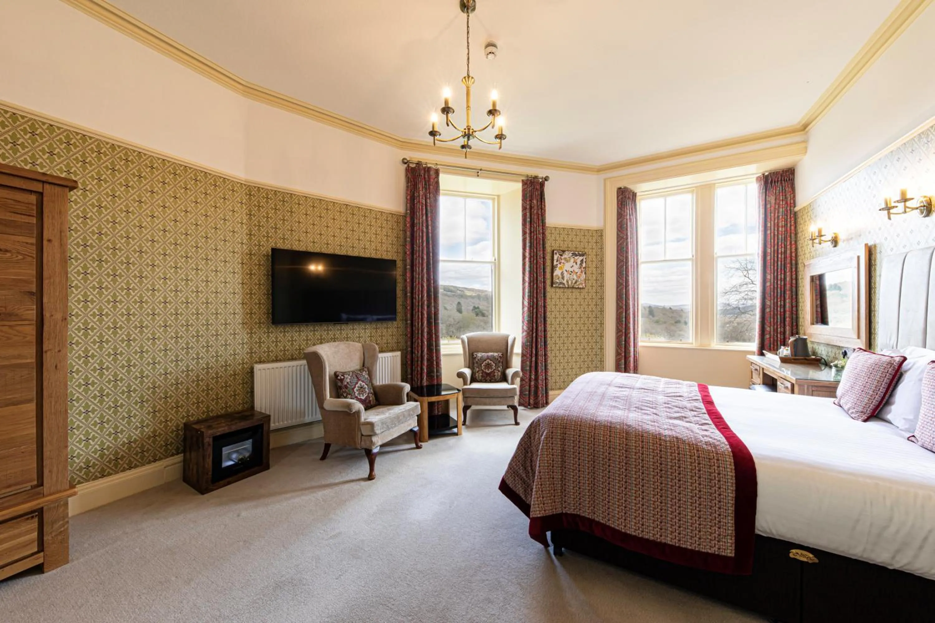 Bedroom, Bed in The Atholl Palace