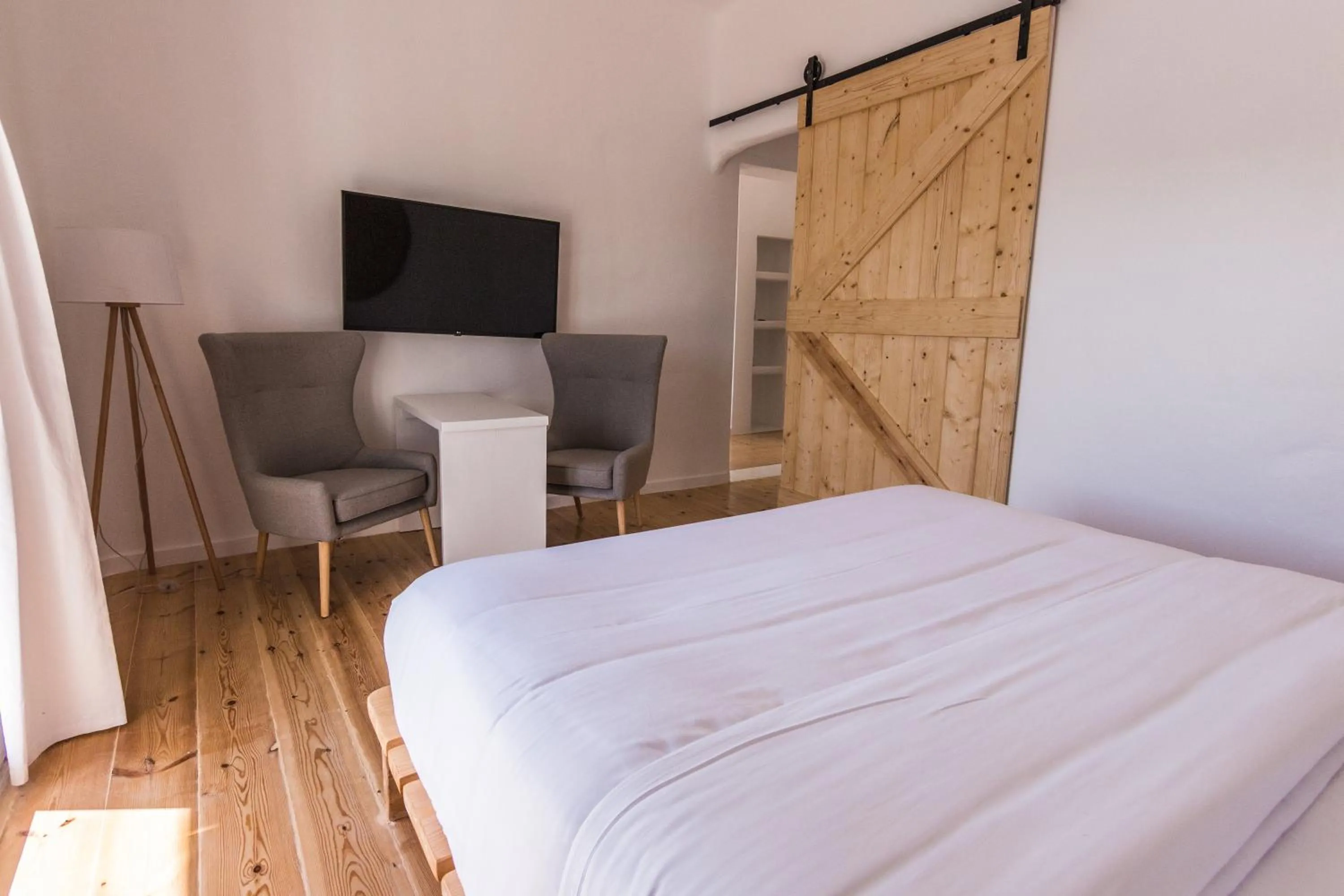 Bed in Salt Suites Milos