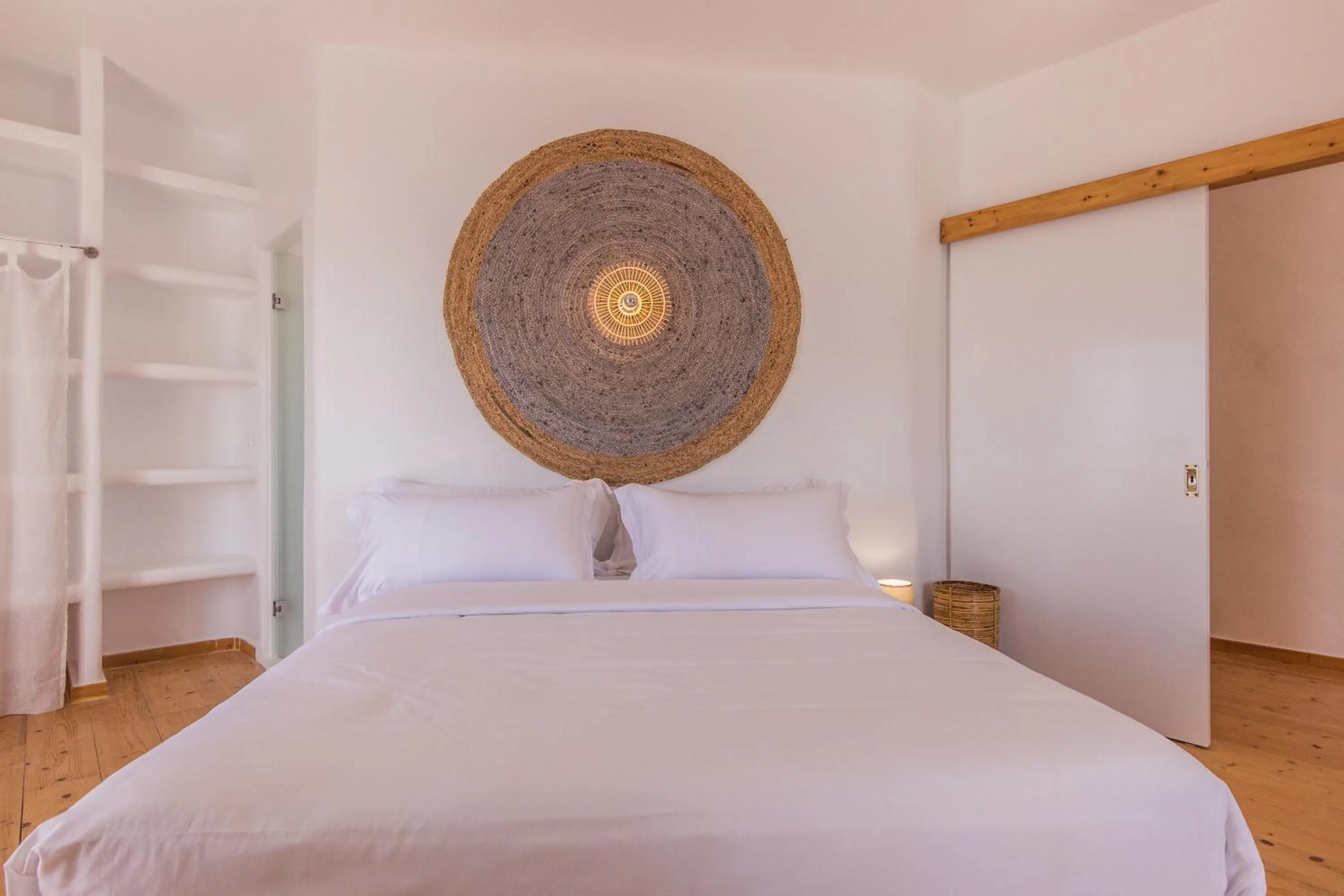 Bed in Salt Suites Milos