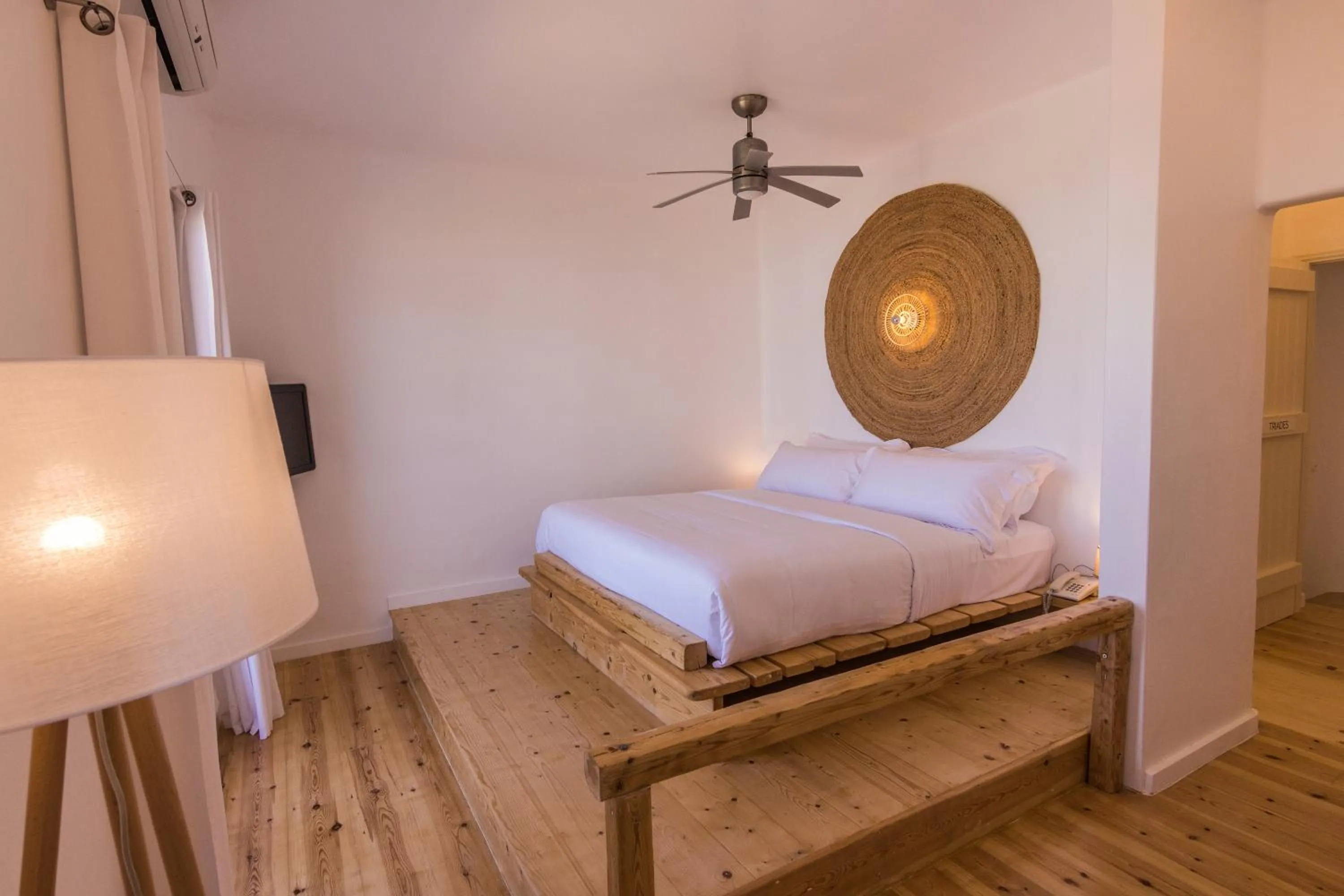 Bed in Salt Suites Milos