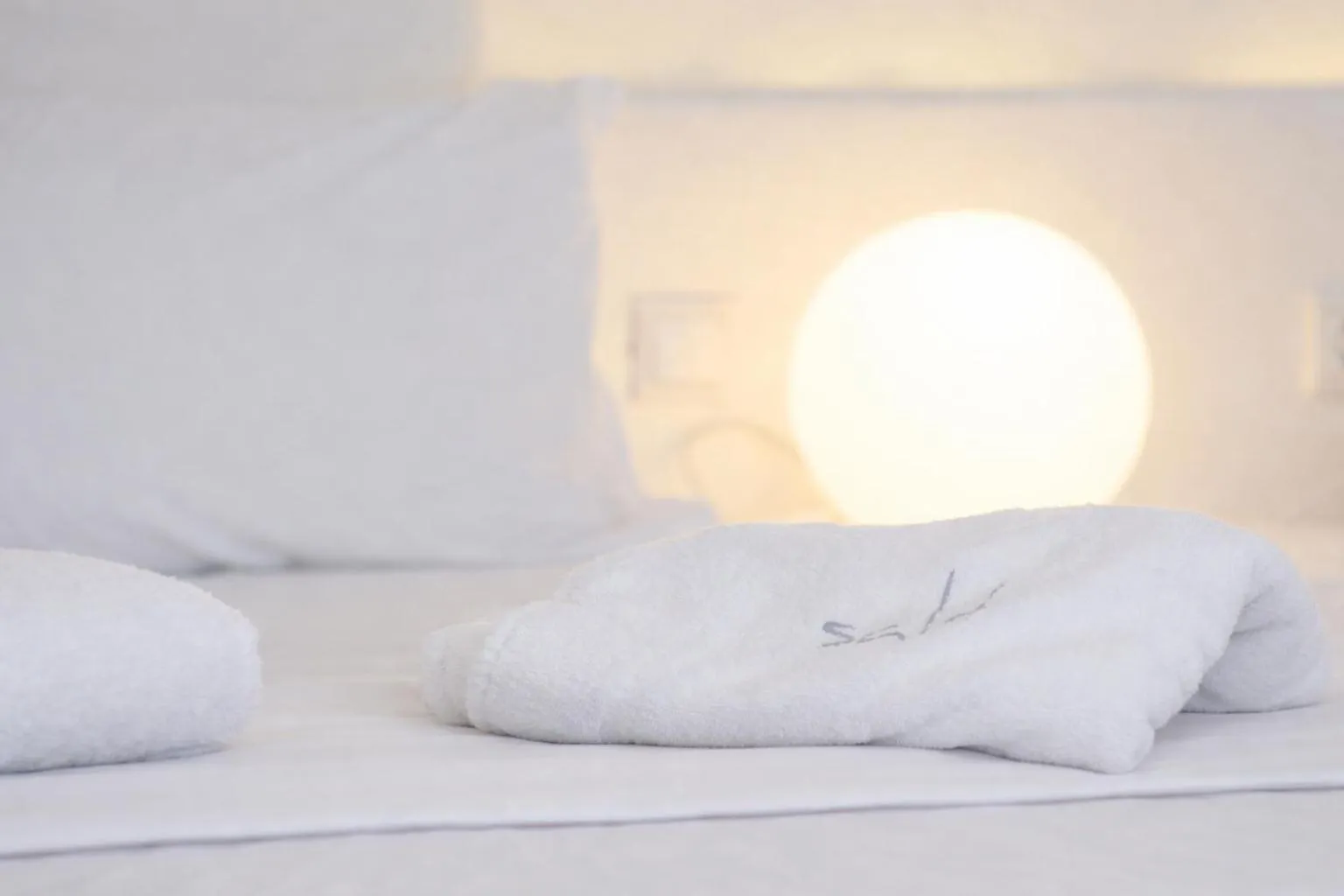 Bedroom, Bed in Salt Suites Milos