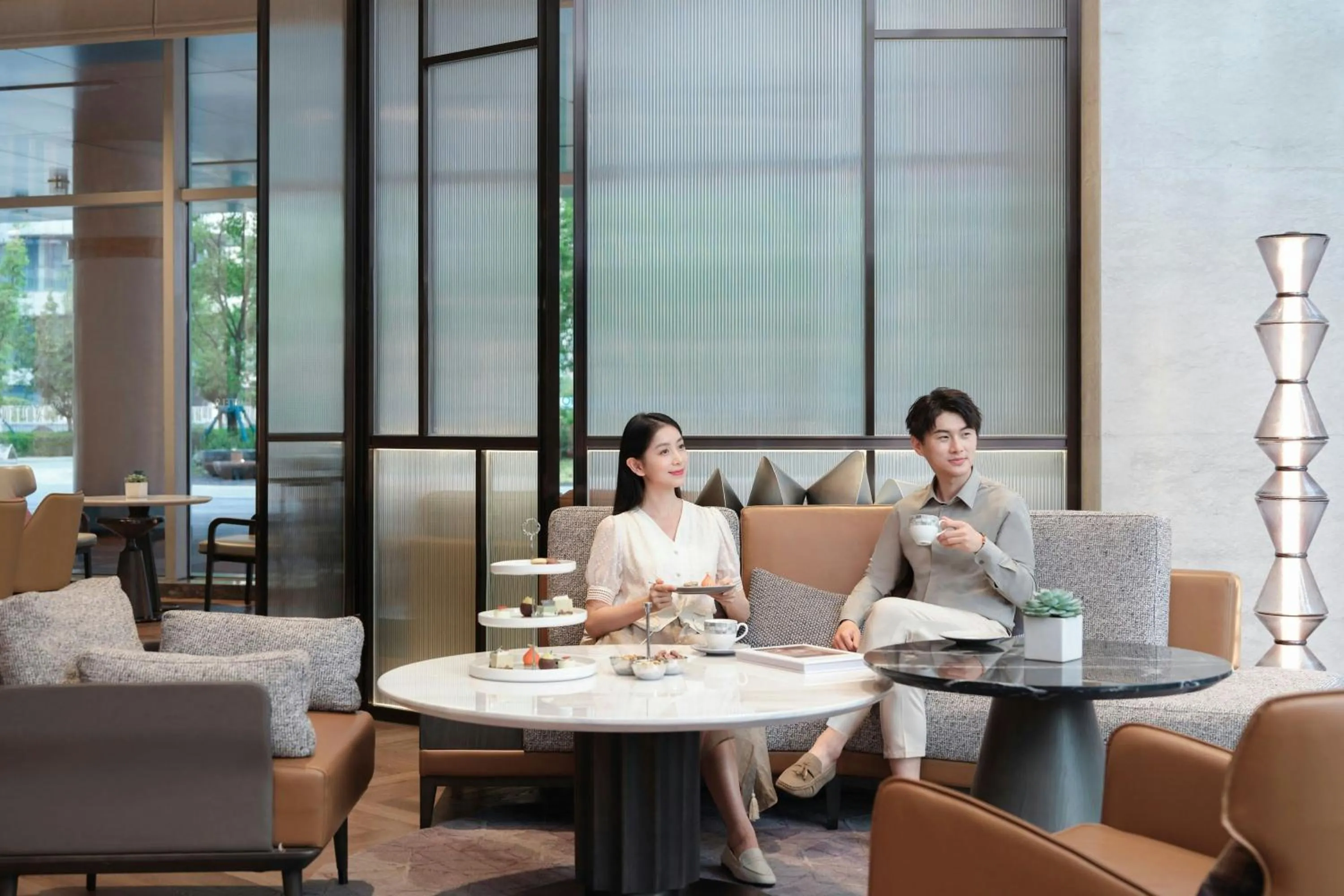 Lounge or bar in AC Hotel by Marriott Chengdu North