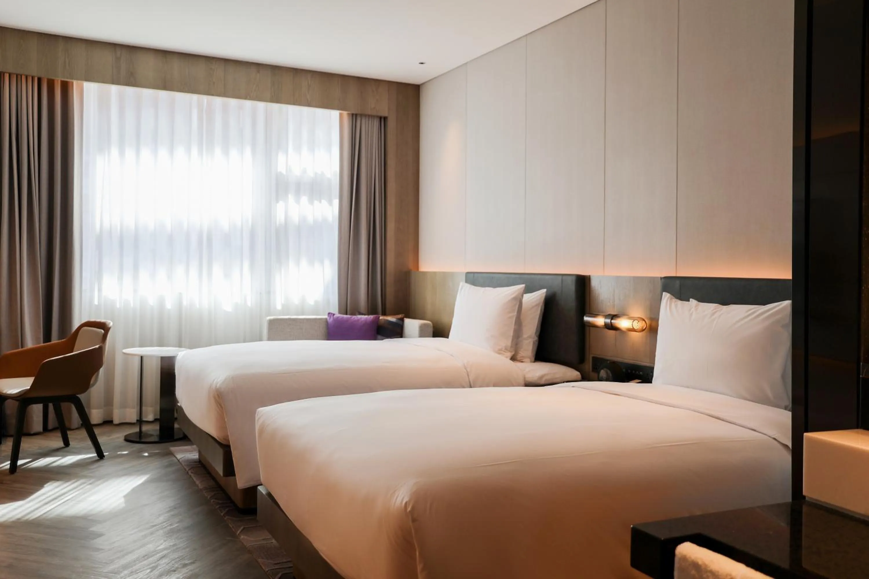 Bed in AC Hotel by Marriott Chengdu North