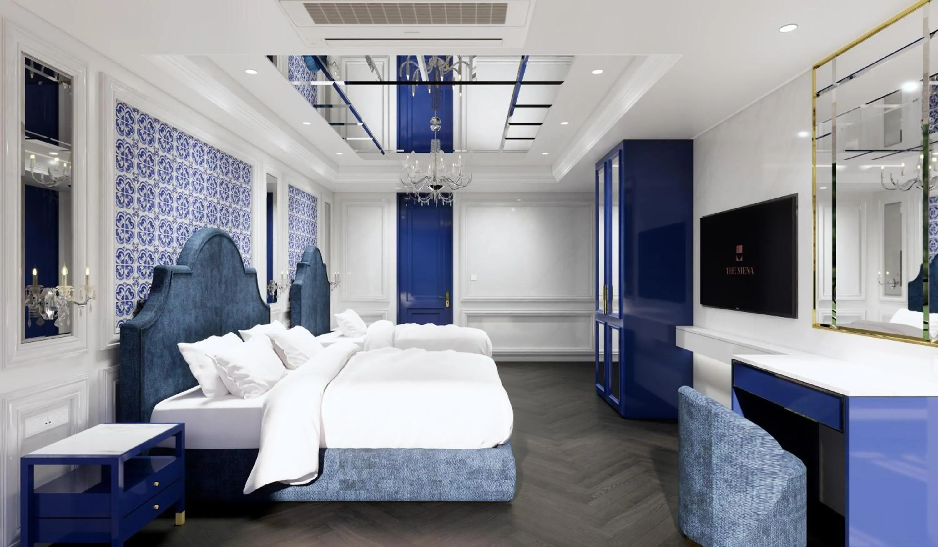 Bed in Hotel Toscana