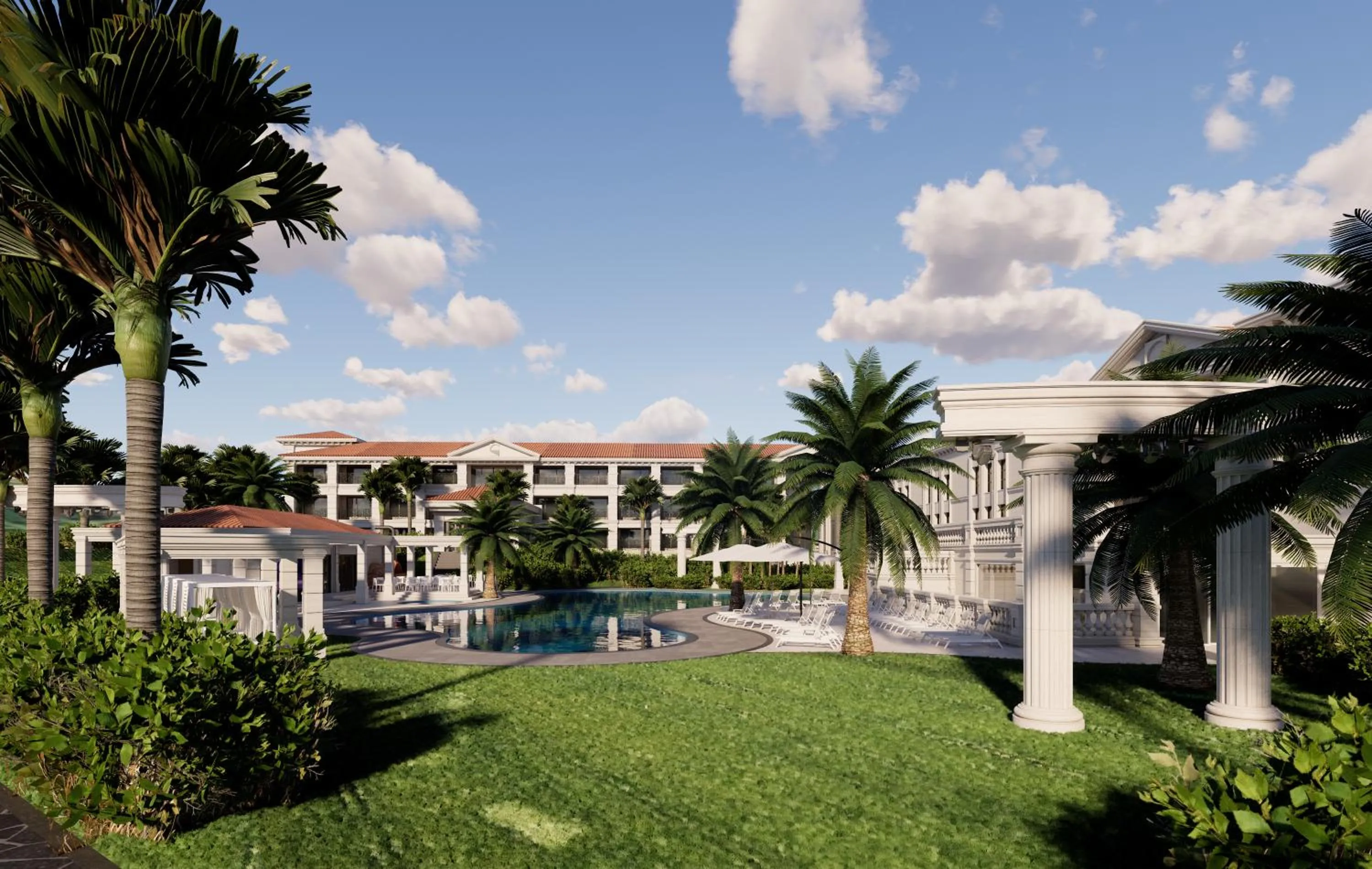 Swimming pool in Hotel Toscana