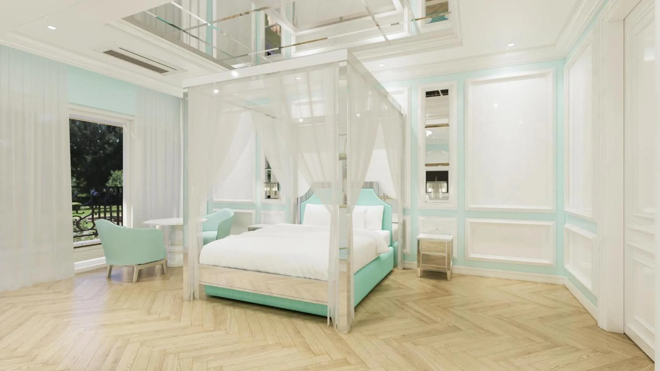 Bed in Hotel Toscana