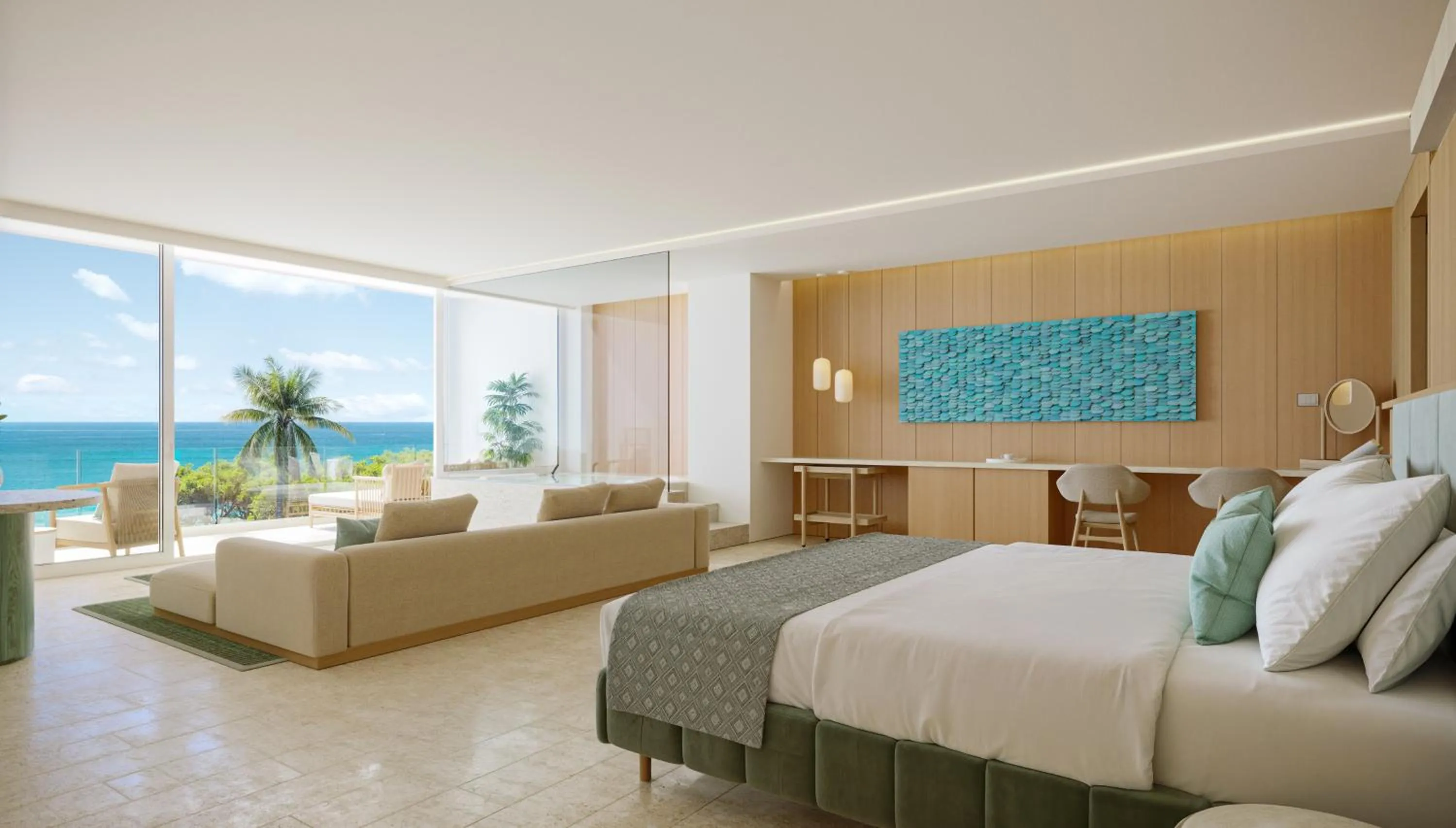 Bedroom, Bed in JOIA Aruba by Iberostar