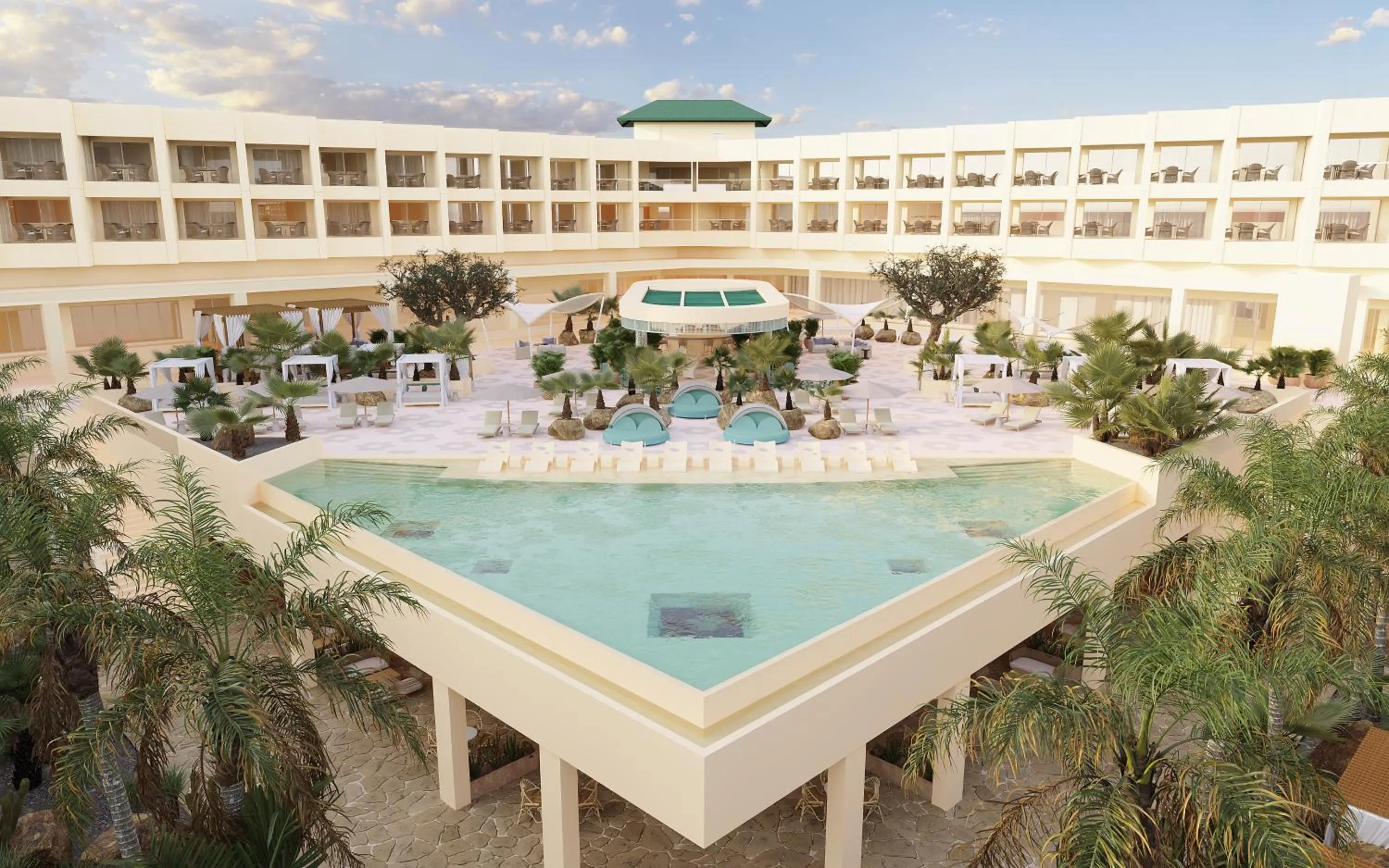 Pool view in JOIA Aruba by Iberostar