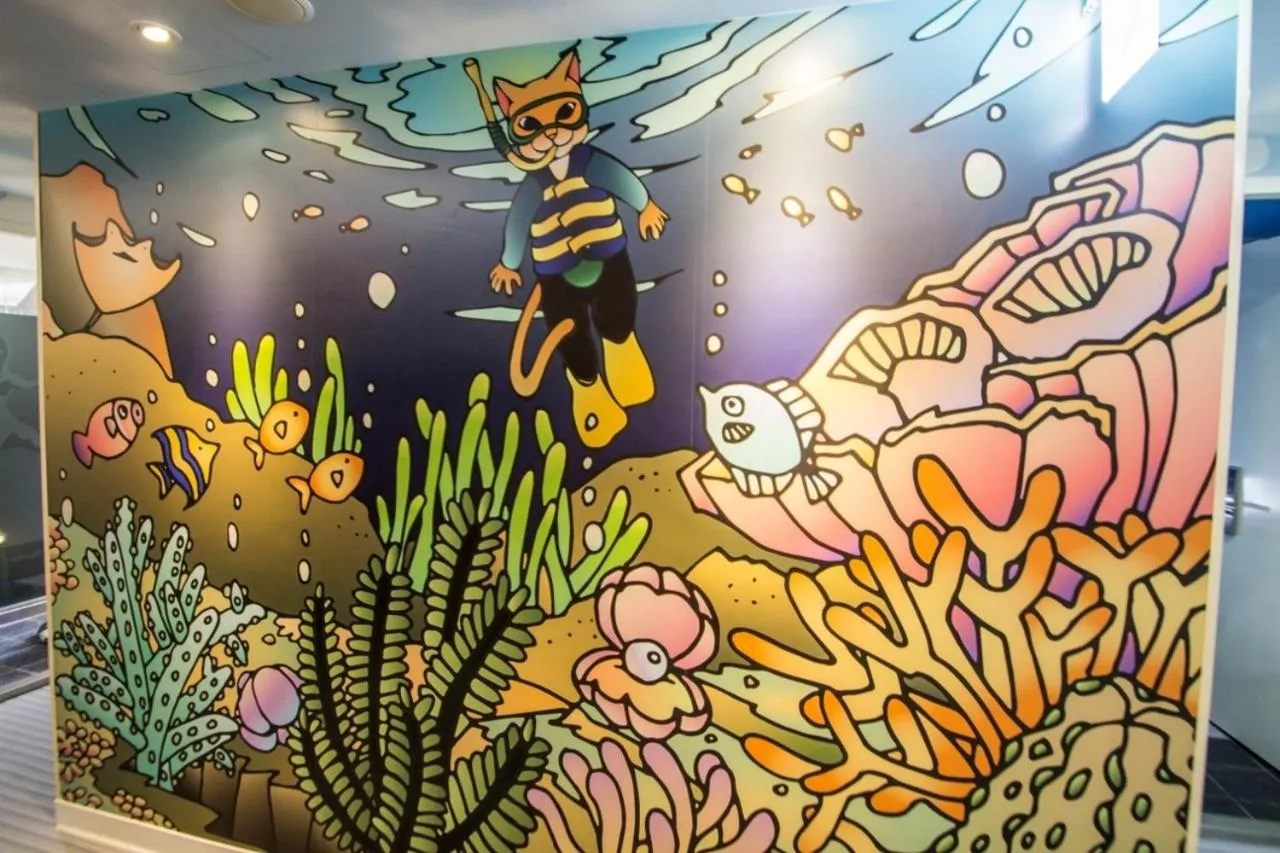 Decorative detail in Morwing Hotel - Ocean