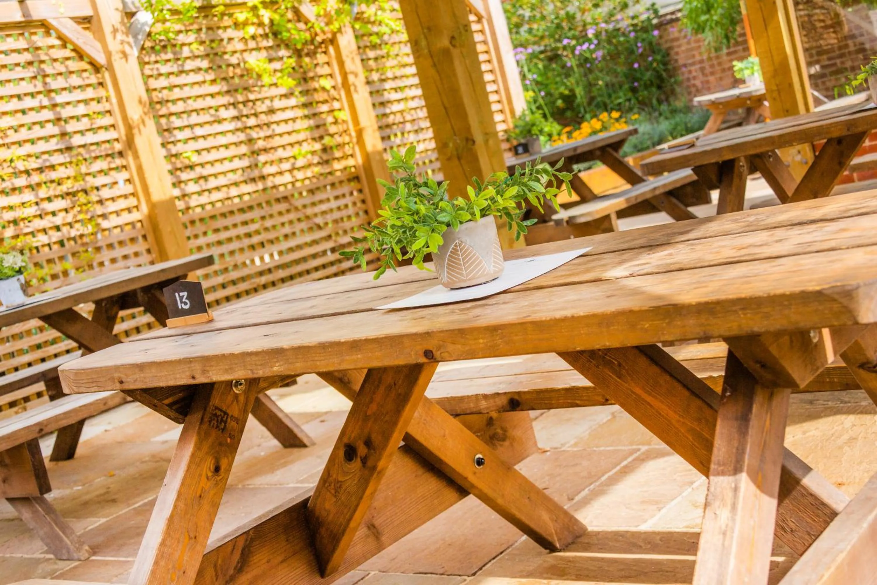 Garden in The Black Swan Inn