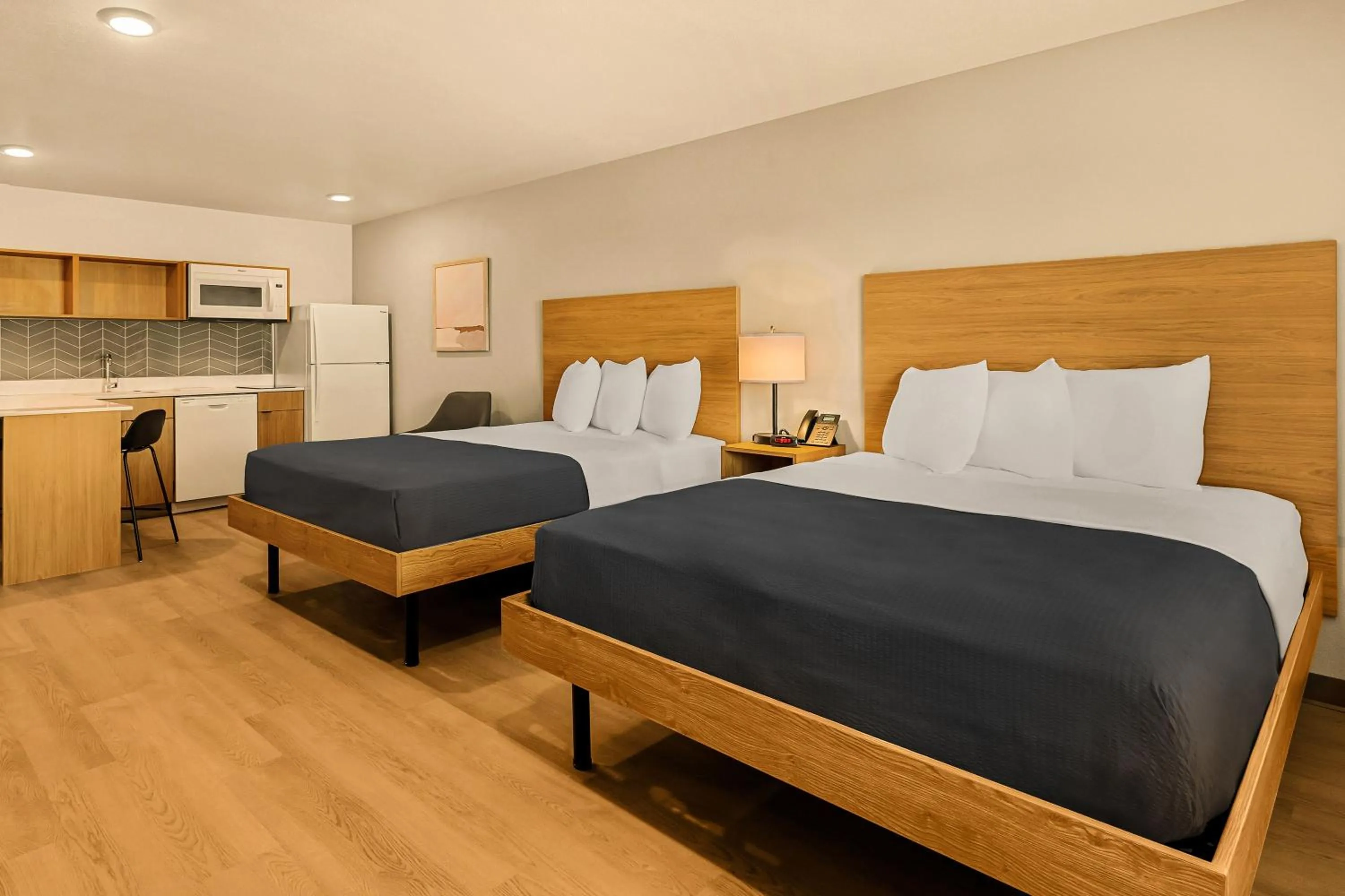 Bed in LivAway Suites Salt Lake City- West Jordan