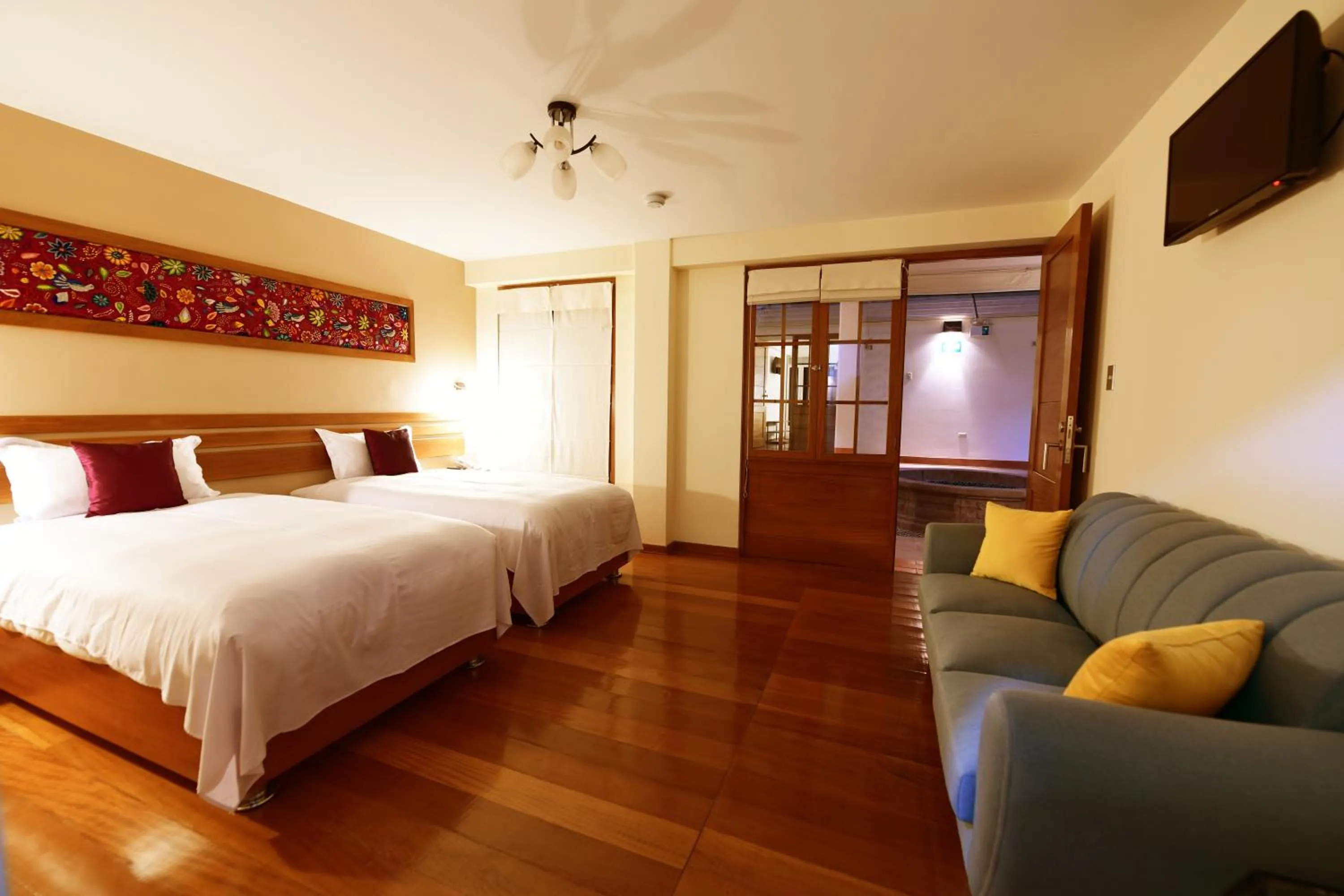 Bed in Tandapata Boutique Hotel