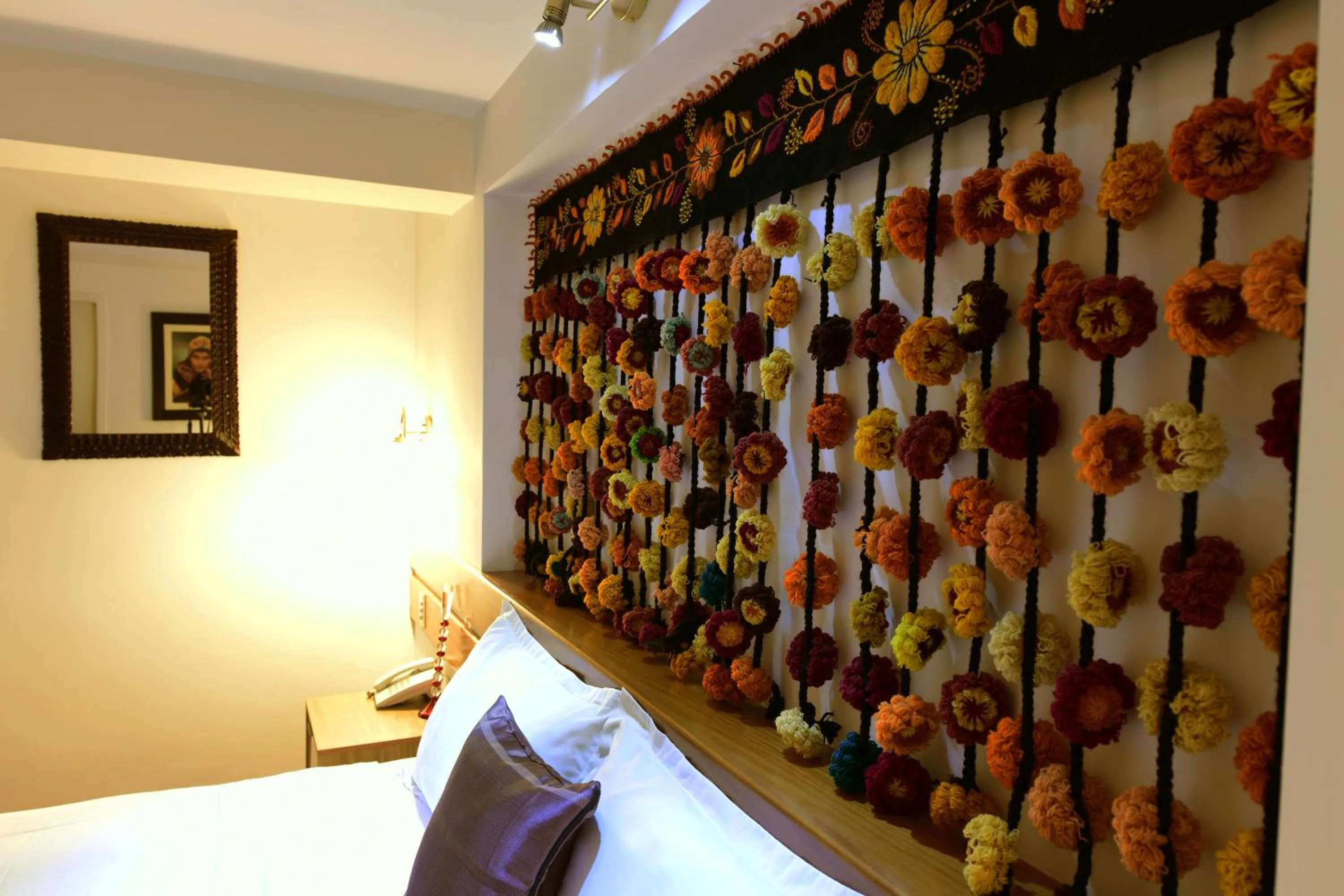 Decorative detail, Bed in Tandapata Boutique Hotel