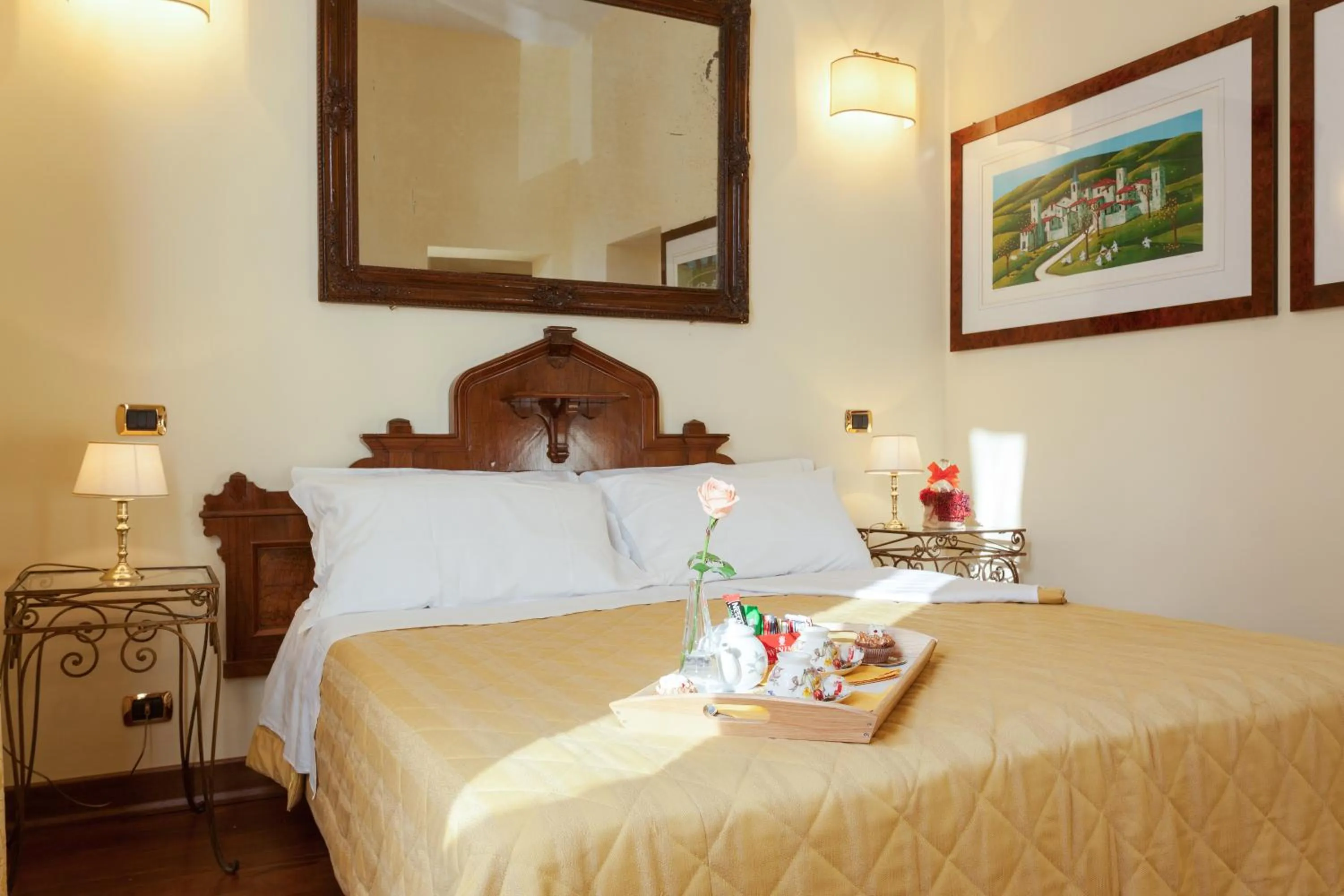 Bedroom, Bed in Vatican Domus