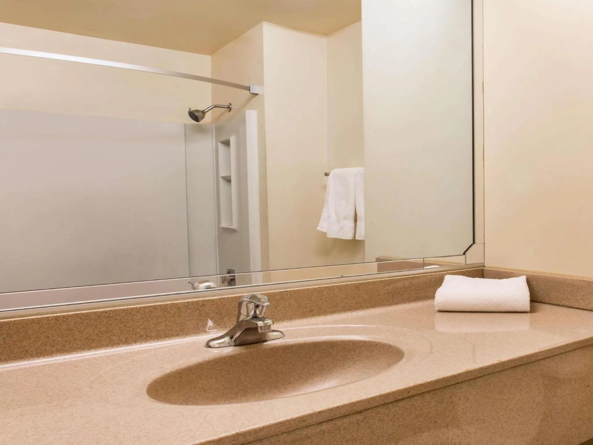 Bathroom in Days Inn by Wyndham Manassas Battlefield