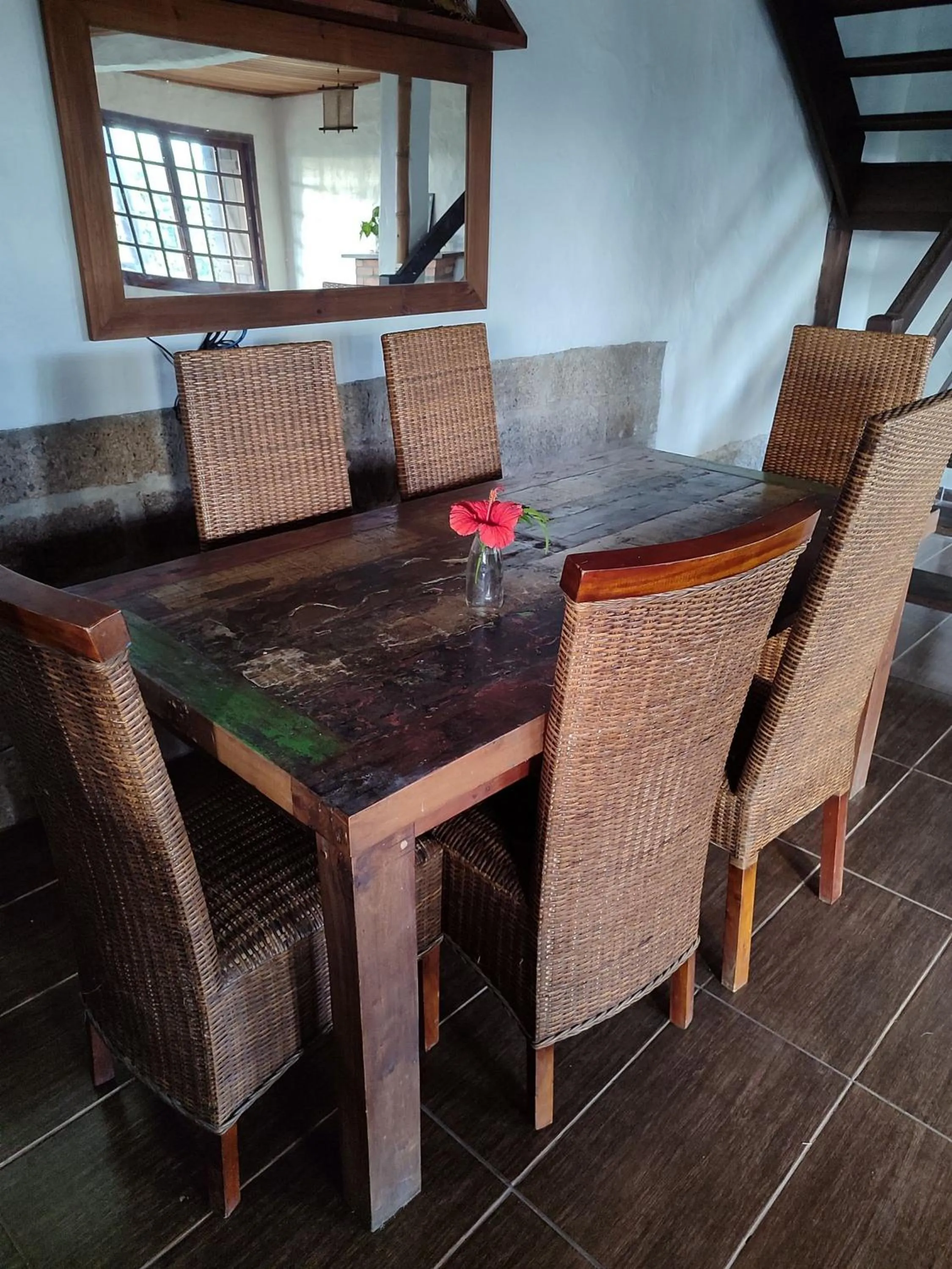 Seating area in Pousada Casa Morango - Praia do Rosa - SC