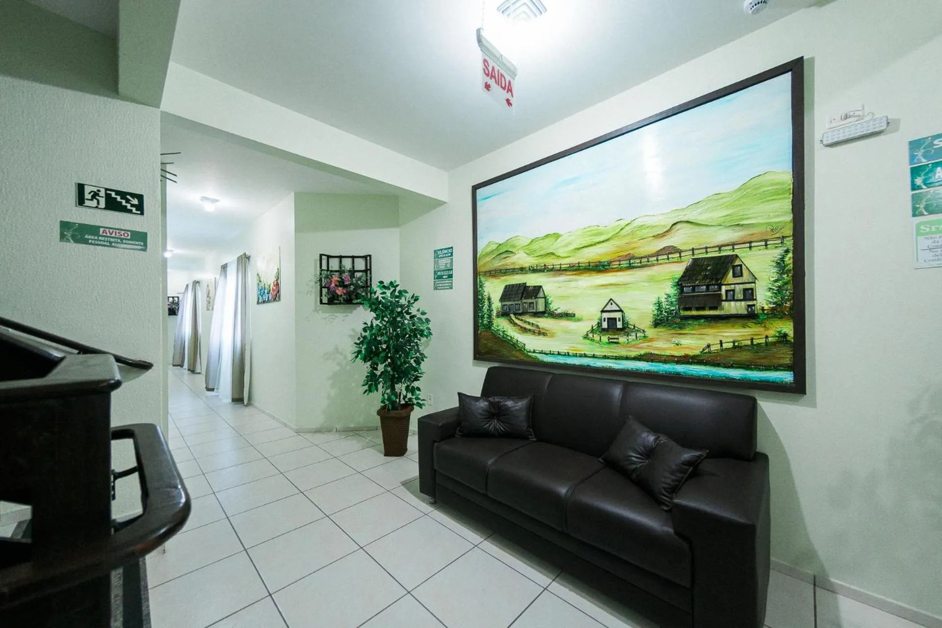 Seating area in Pousada Pingo d' Água