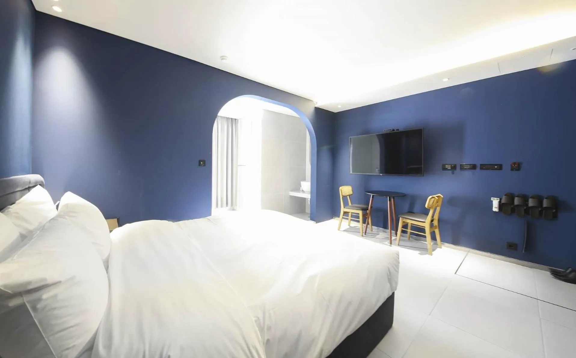 Bed in 뮤트호텔 대연 MUTE HOTEL Daeyeon Busan