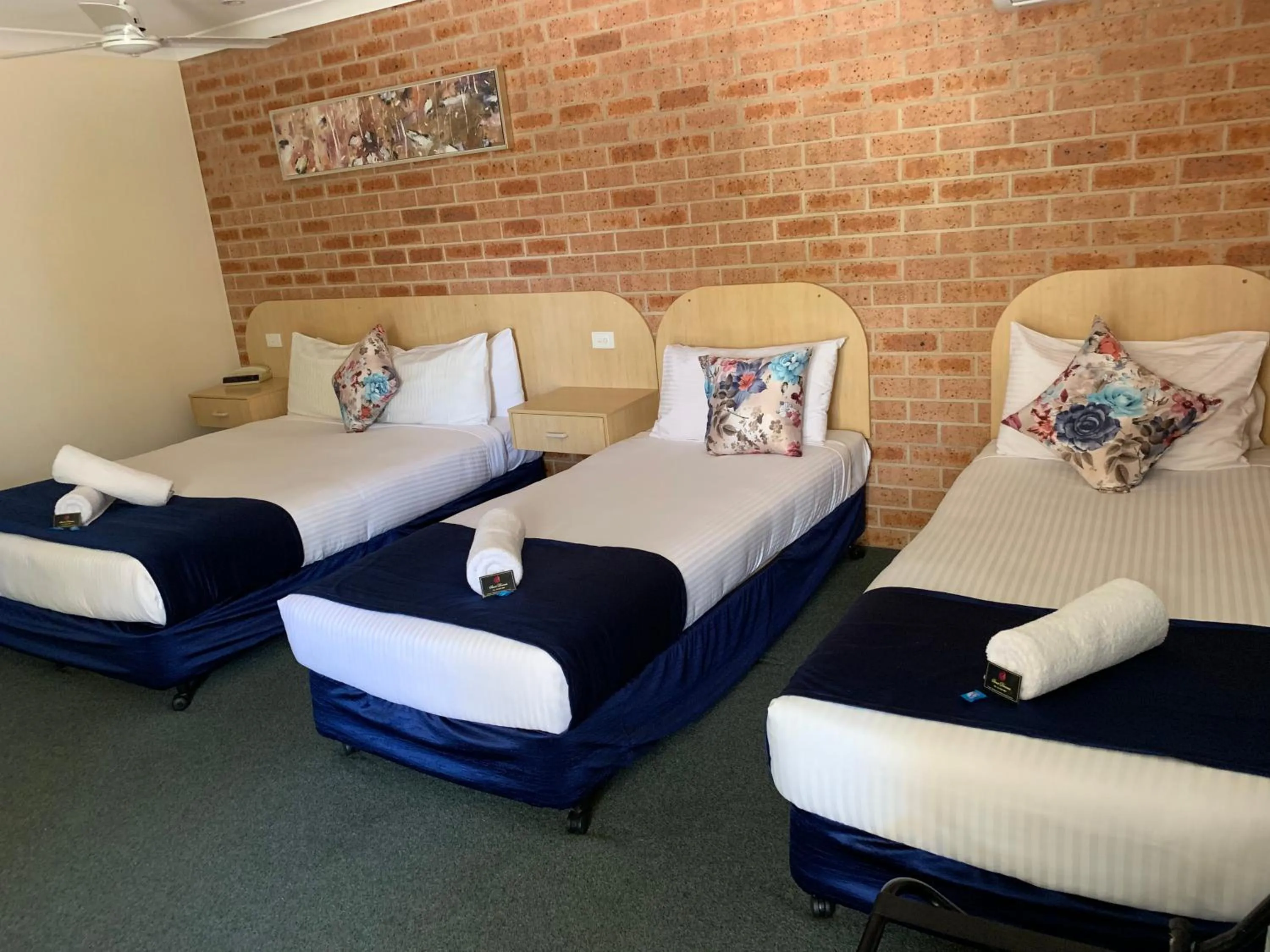 Bed in Branxton House Motel