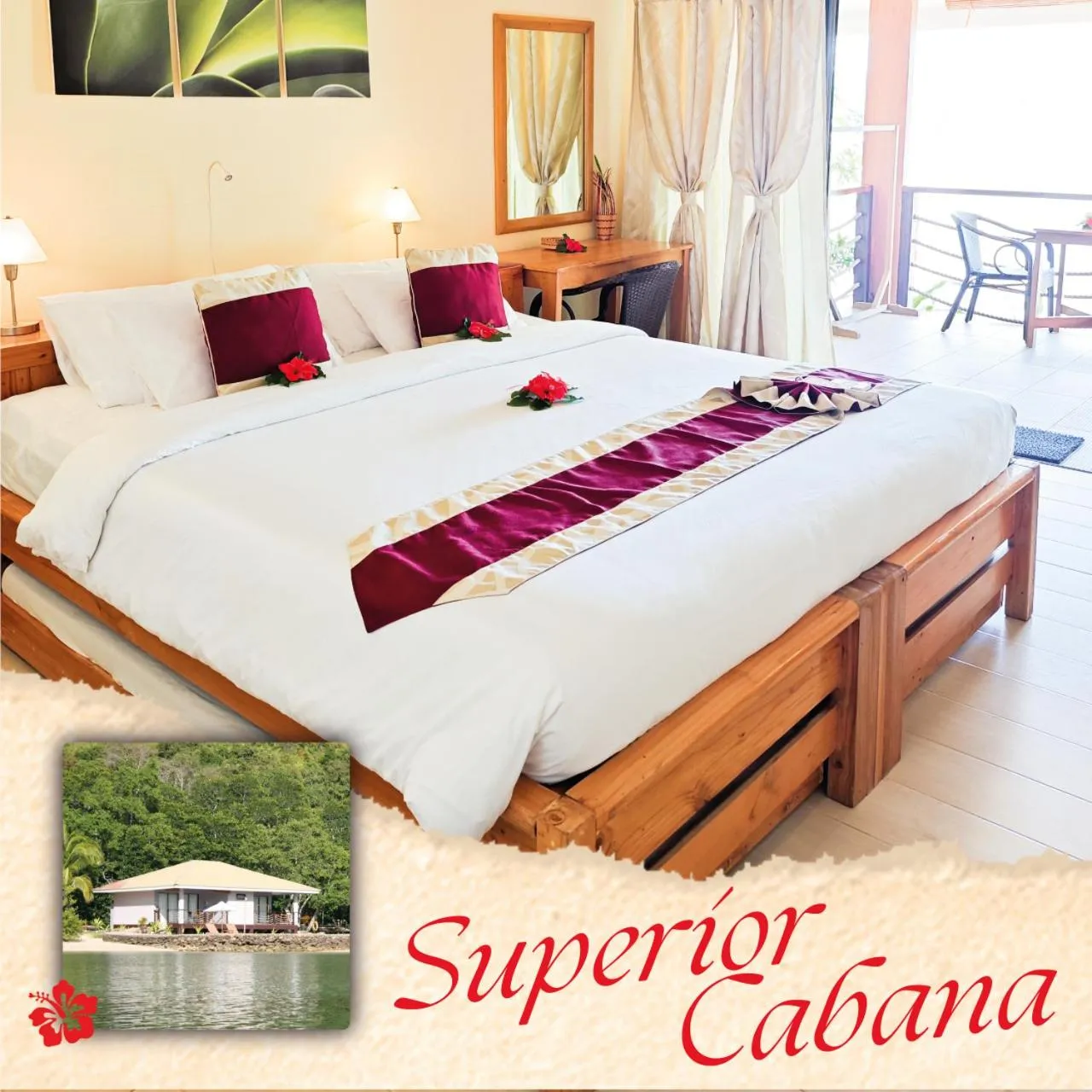 Bed in EL RIO Y MAR RESORT