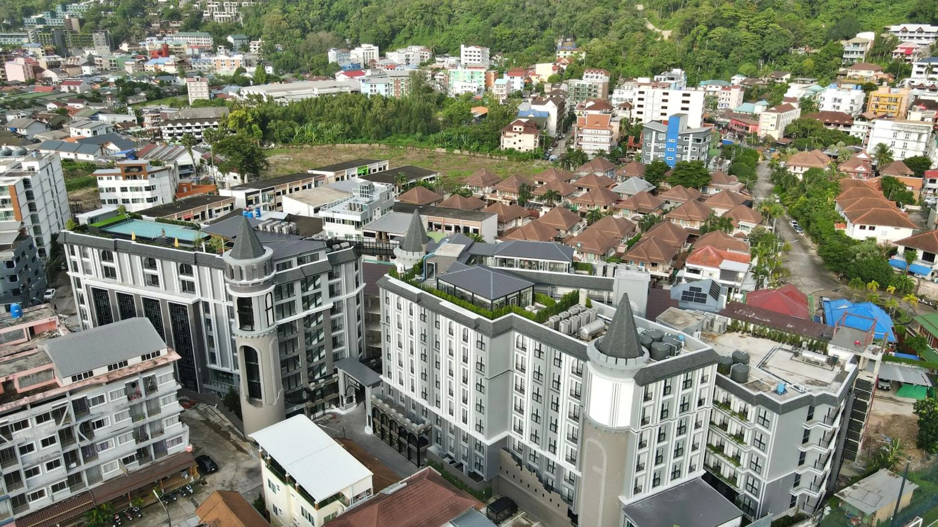 Bird's eye view in Chateau Du Village Patong