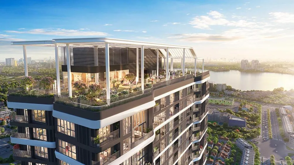 Property building in Apartments in Han Jardin Building next West Lake