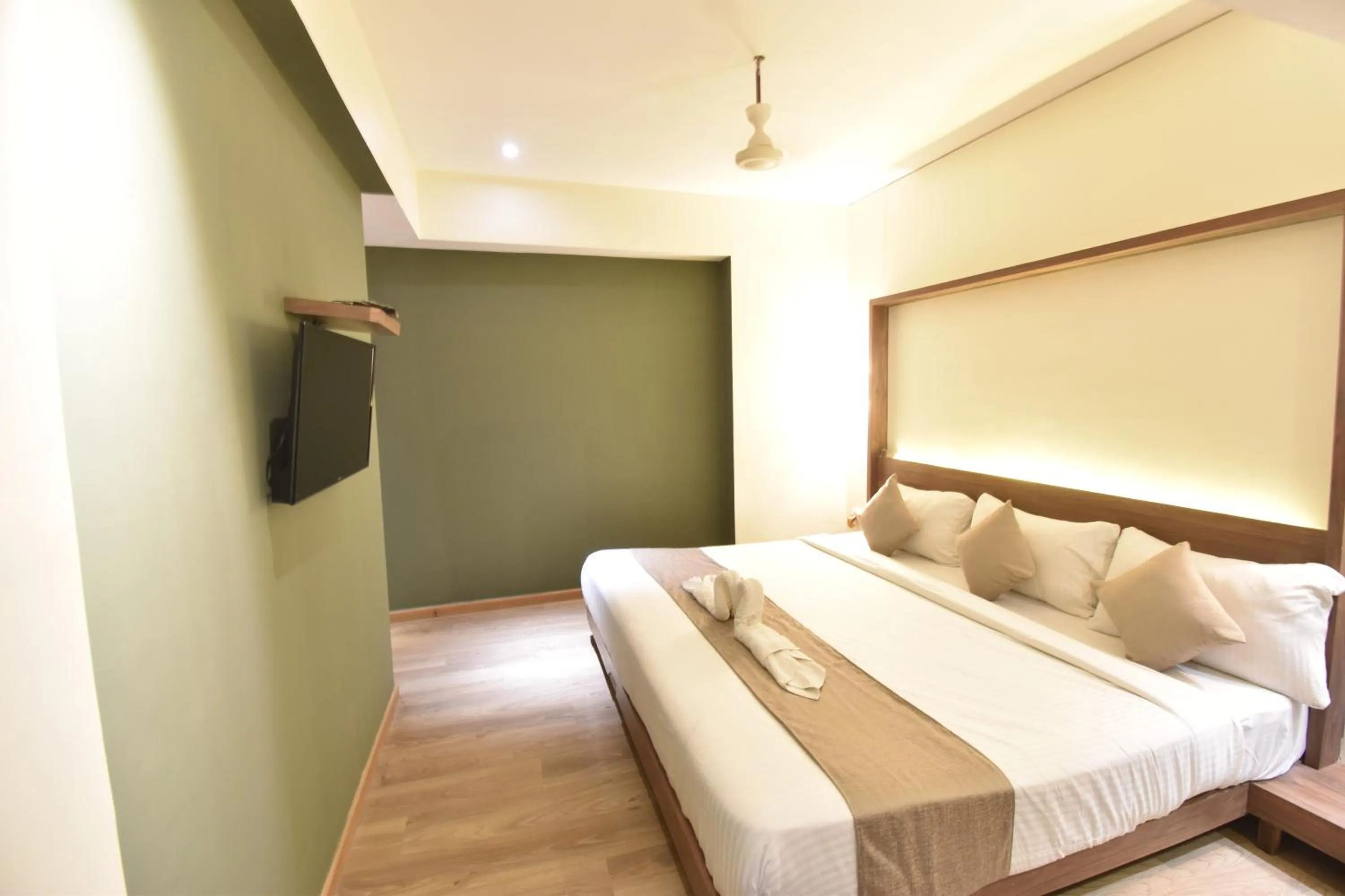 Photo of the whole room, Bed in The Aarya A Smart Business Hotel