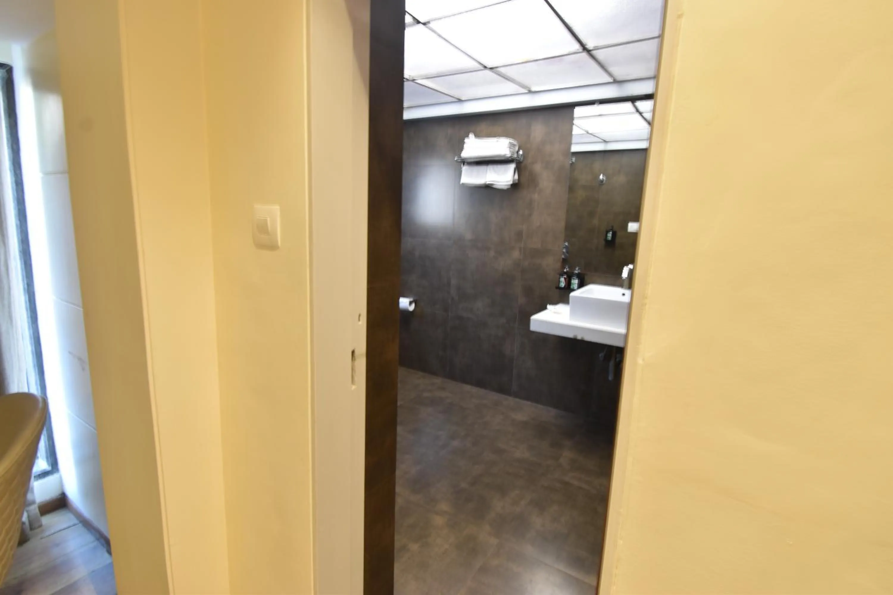 Shower in The Aarya A Smart Business Hotel