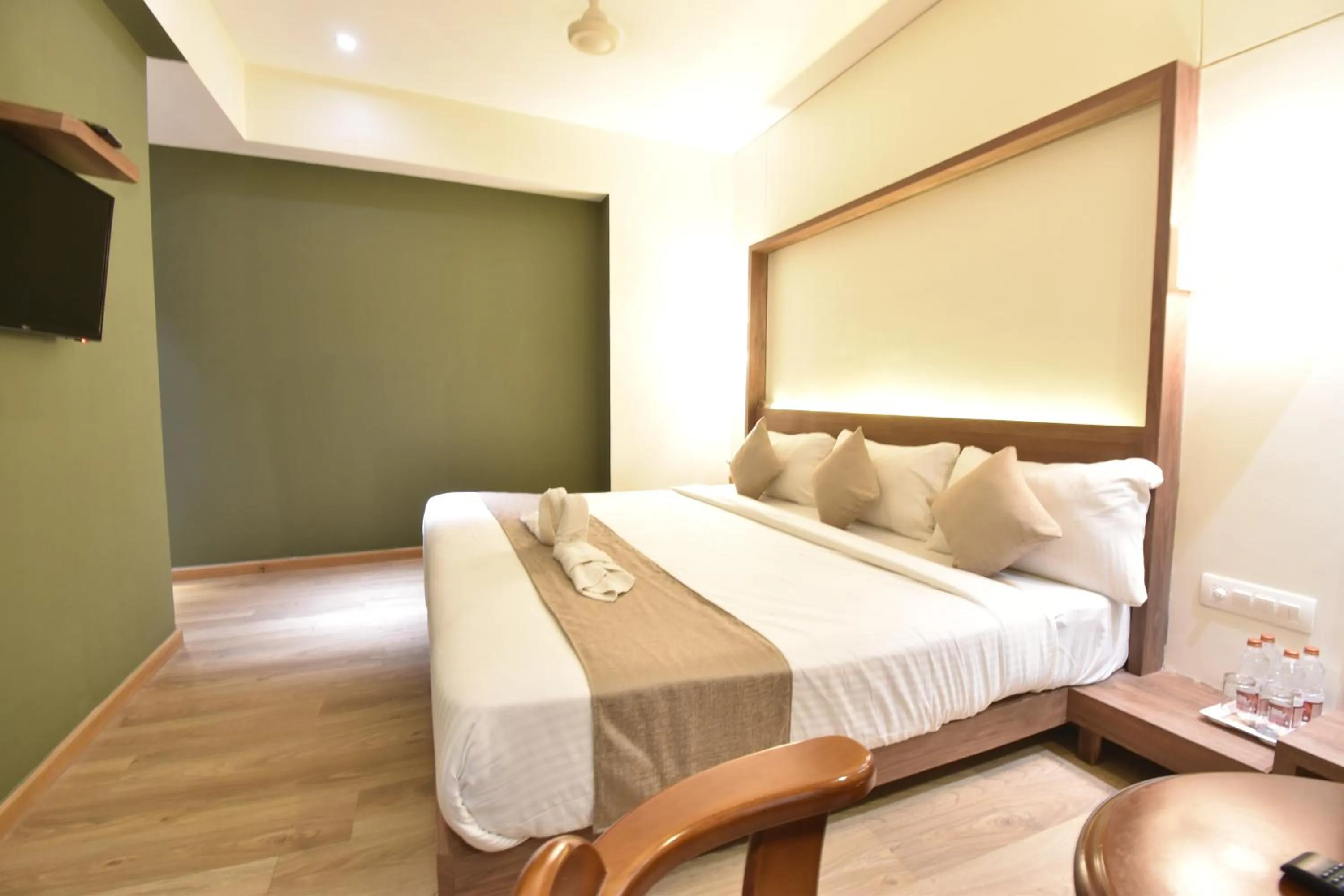 Photo of the whole room, Bed in The Aarya A Smart Business Hotel